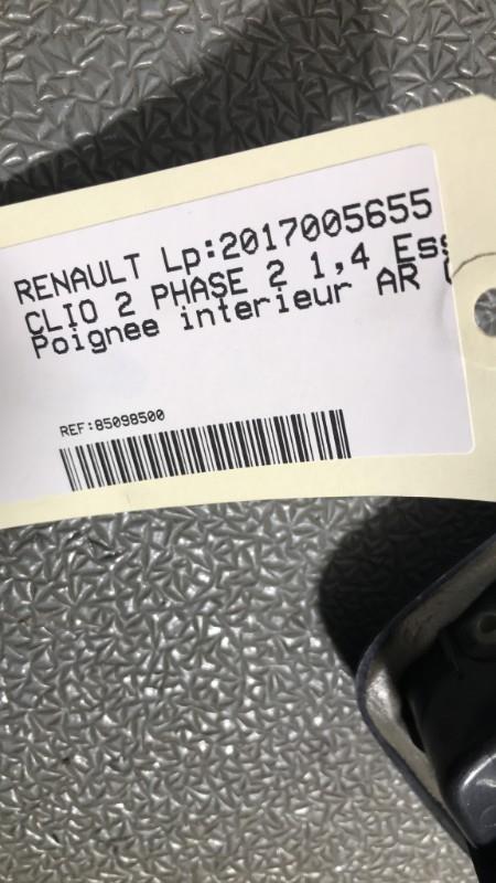 Poignee interieur arriere gauche RENAULT CLIO 2 PHASE 2 Essence - 1