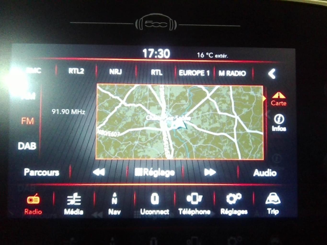 Ecran GPS FIAT 500X PHASE 2 Essence - 1