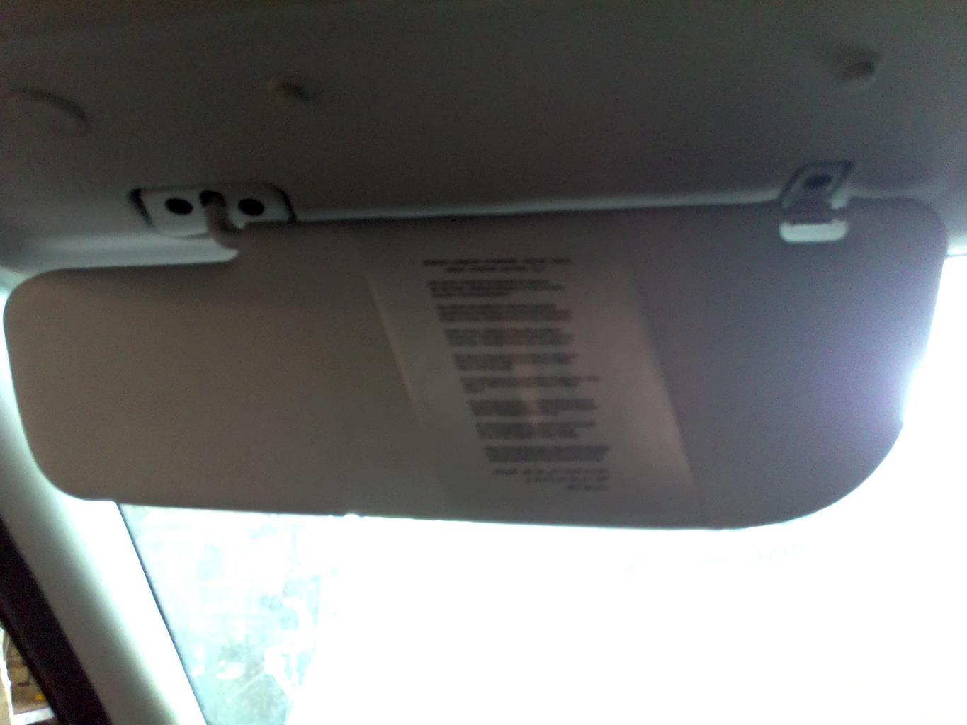 Visiera parasole sinistra FIAT DOBLO 2 PHASE 2 Diésel - 1