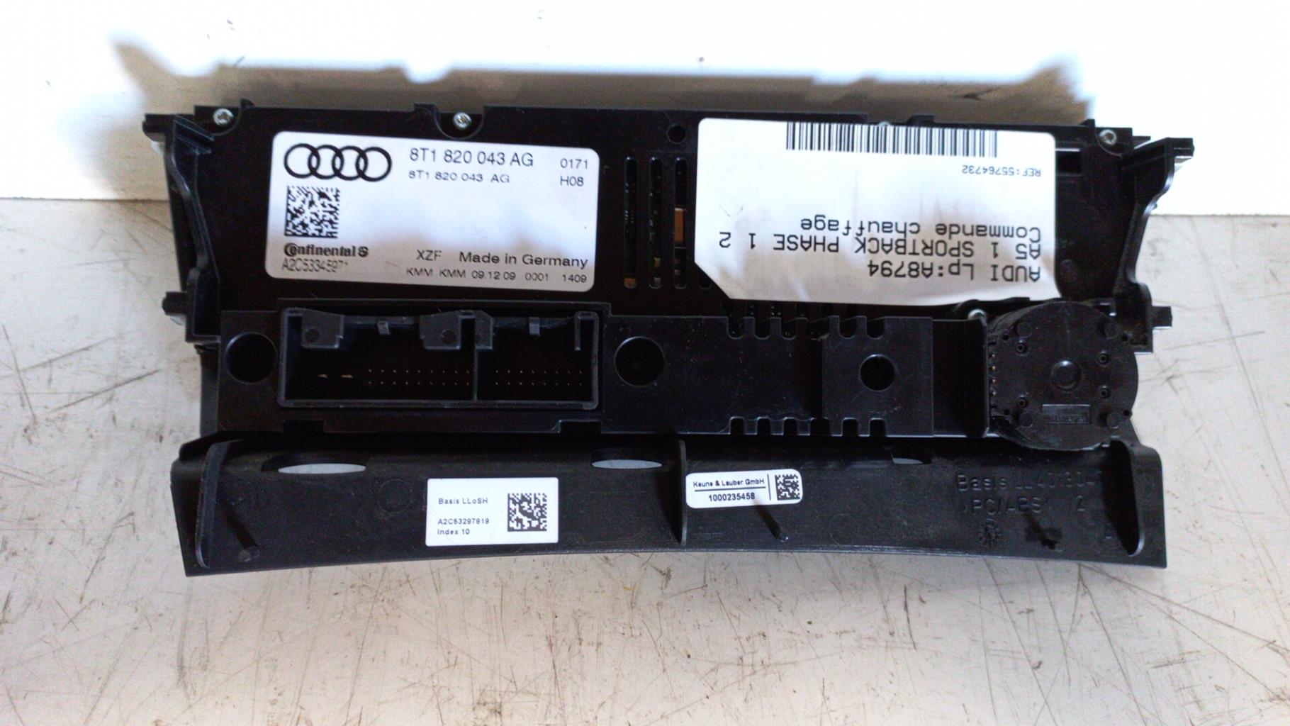 Commande chauffage AUDI A5 1 SPORTBACK PHASE 1 Diesel - 1