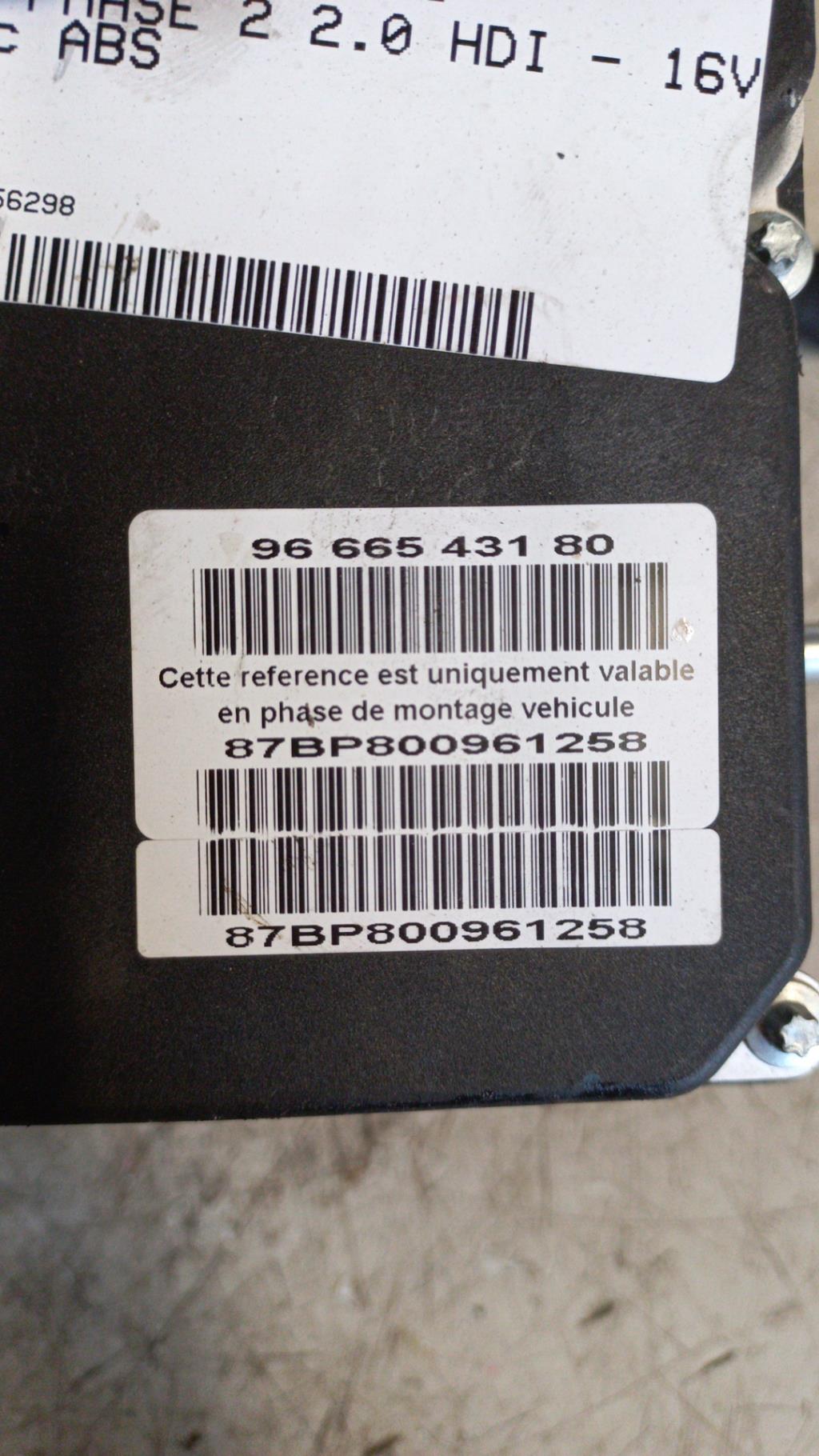 Blocco ABS (antibloccaggio freni) PEUGEOT 407 PHASE 2 Diésel - 1