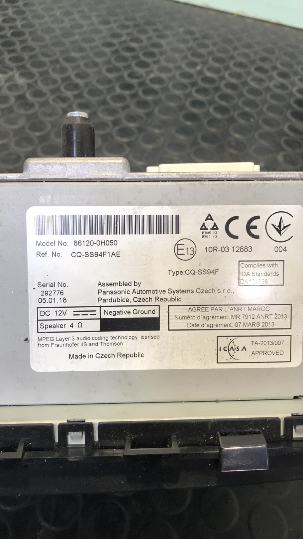 Autoradio d'origine CITROEN C1 2 Essence - 1