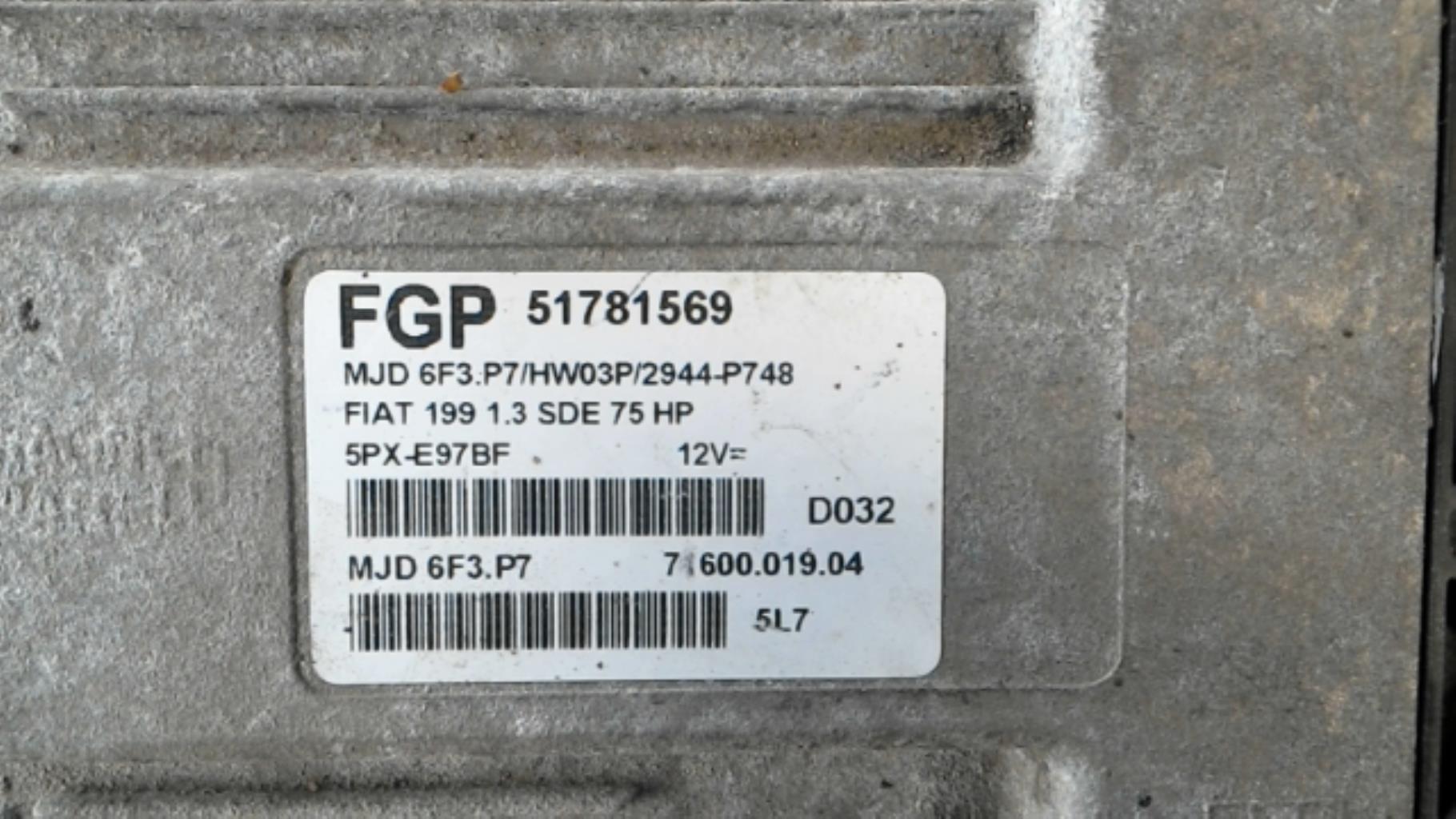 Kit de demarrage FIAT GRANDE PUNTO Diesel - 1
