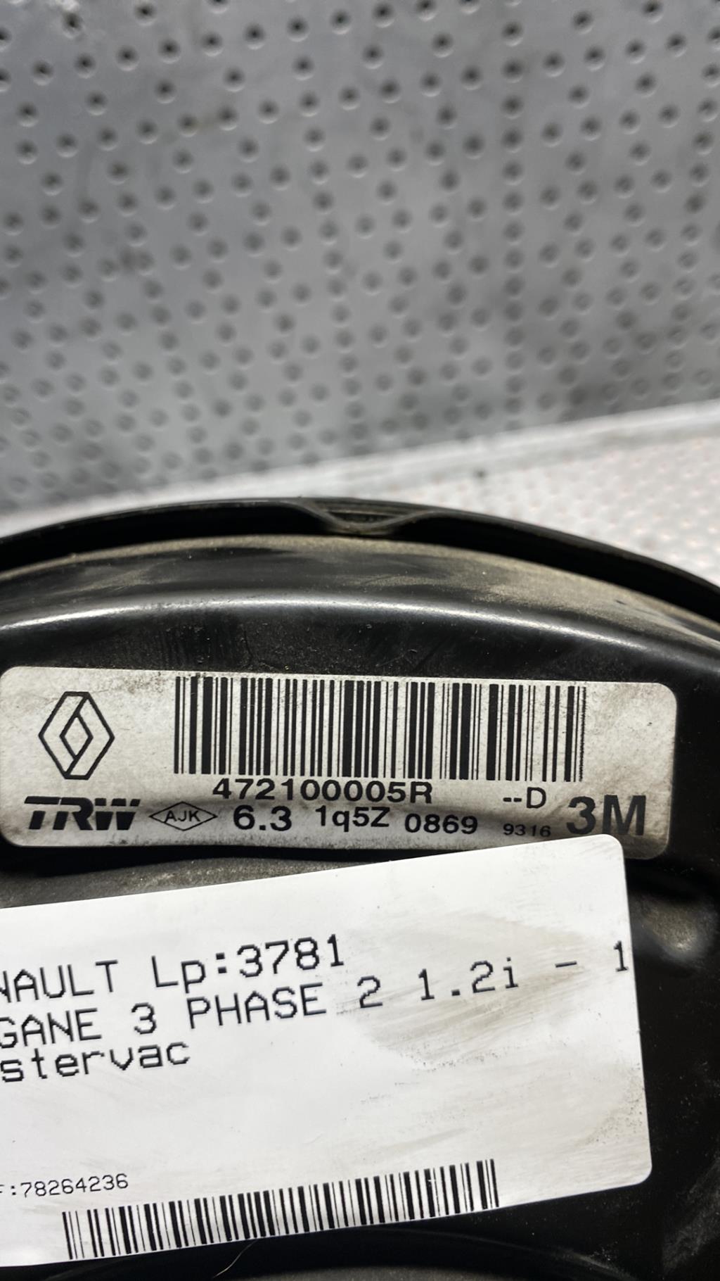 Mastervac RENAULT MEGANE 3 PHASE 2 Essence - 1