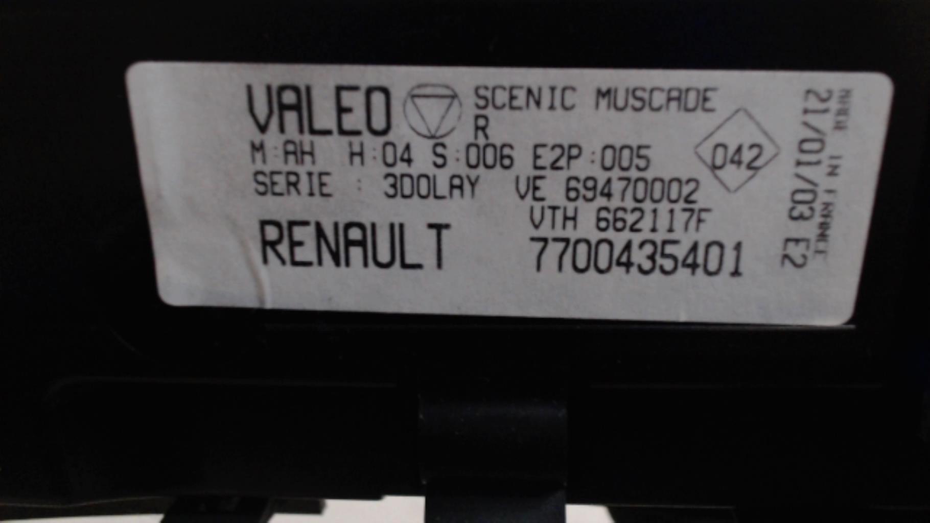 Commande chauffage RENAULT SCENIC 1 PHASE 2 Diesel - 1