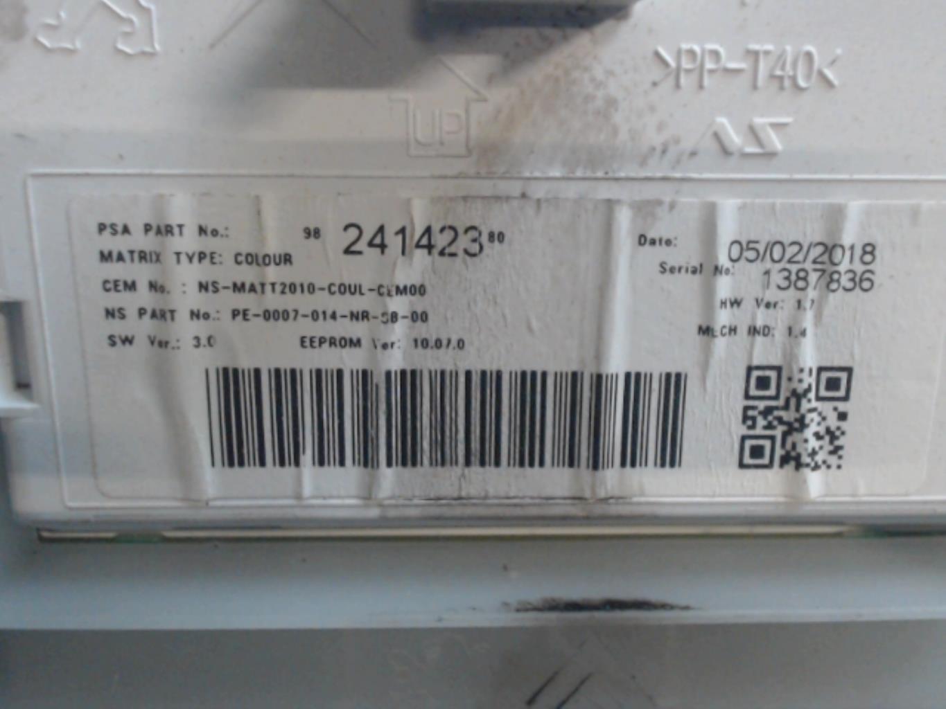 Compteur PEUGEOT 2008 Essence - 1