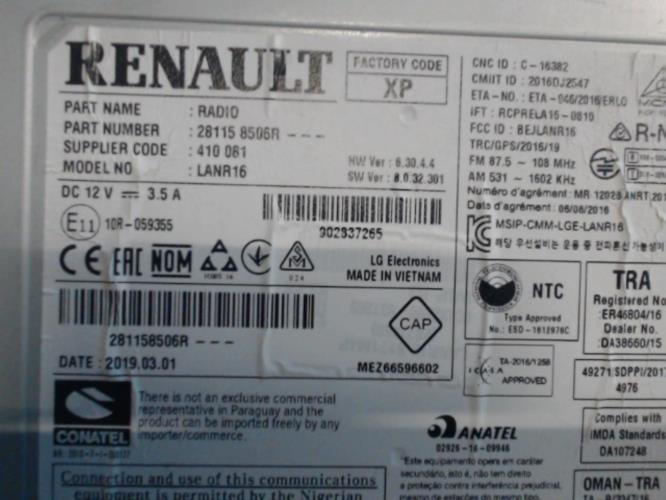 Autoradio - RENAULT 