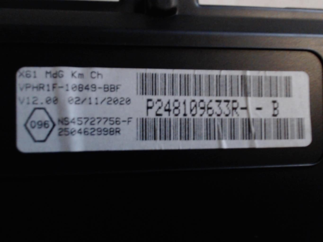 Compteur RENAULT KANGOO 2 PHASE 2 Diesel - 1