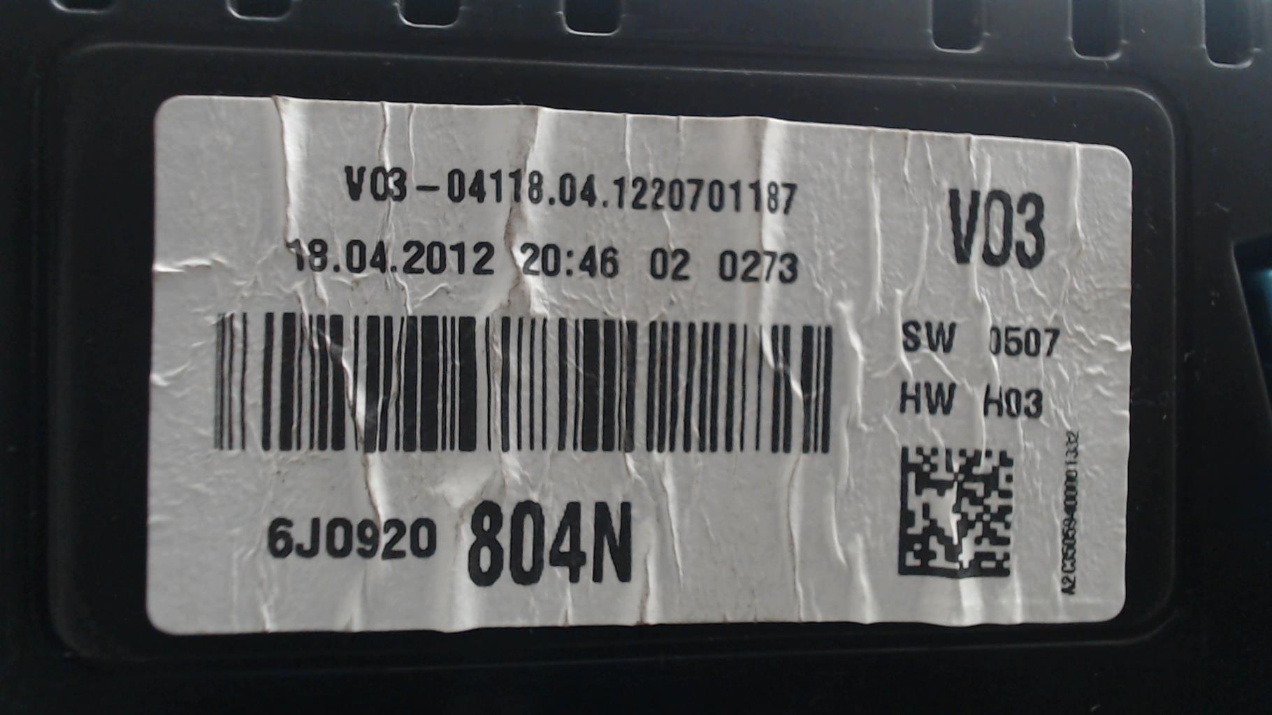 Compteur SEAT IBIZA 4 PHASE 1 Diesel - 1