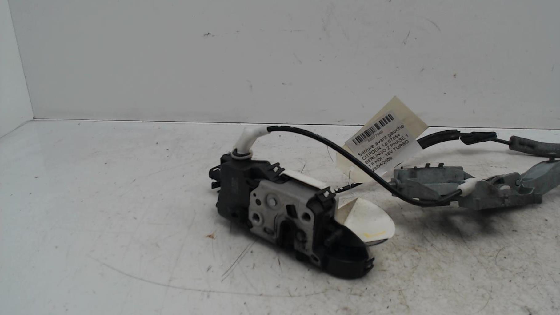 Serrure avant gauche CITROEN BERLINGO 2 PHASE 1  - 1