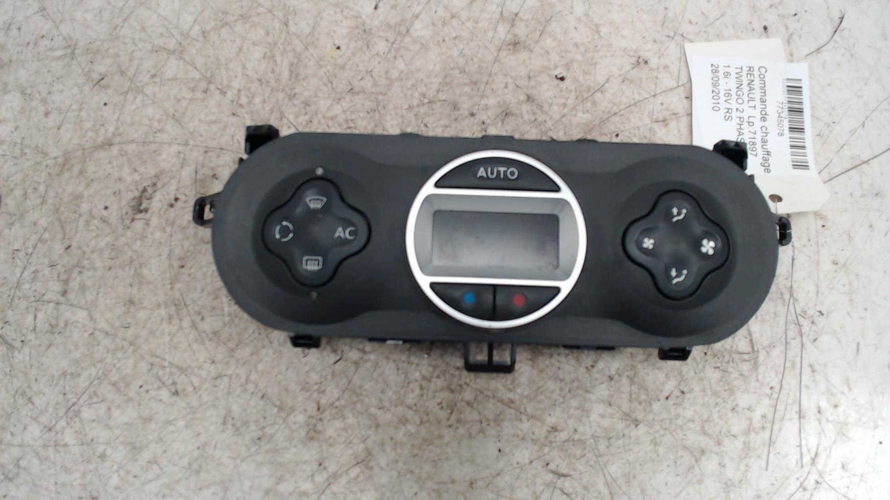 Commande chauffage RENAULT TWINGO 2 PHASE 1 Essence - 1