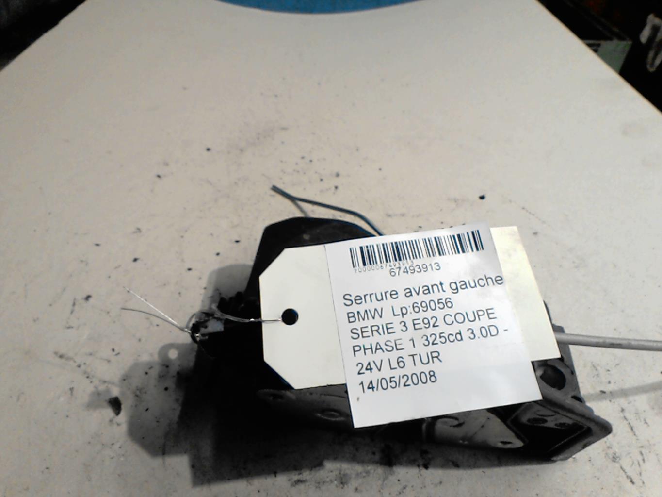 Serrure avant gauche BMW SERIE 3 E92 COUPE PHASE 1 Diesel - 1