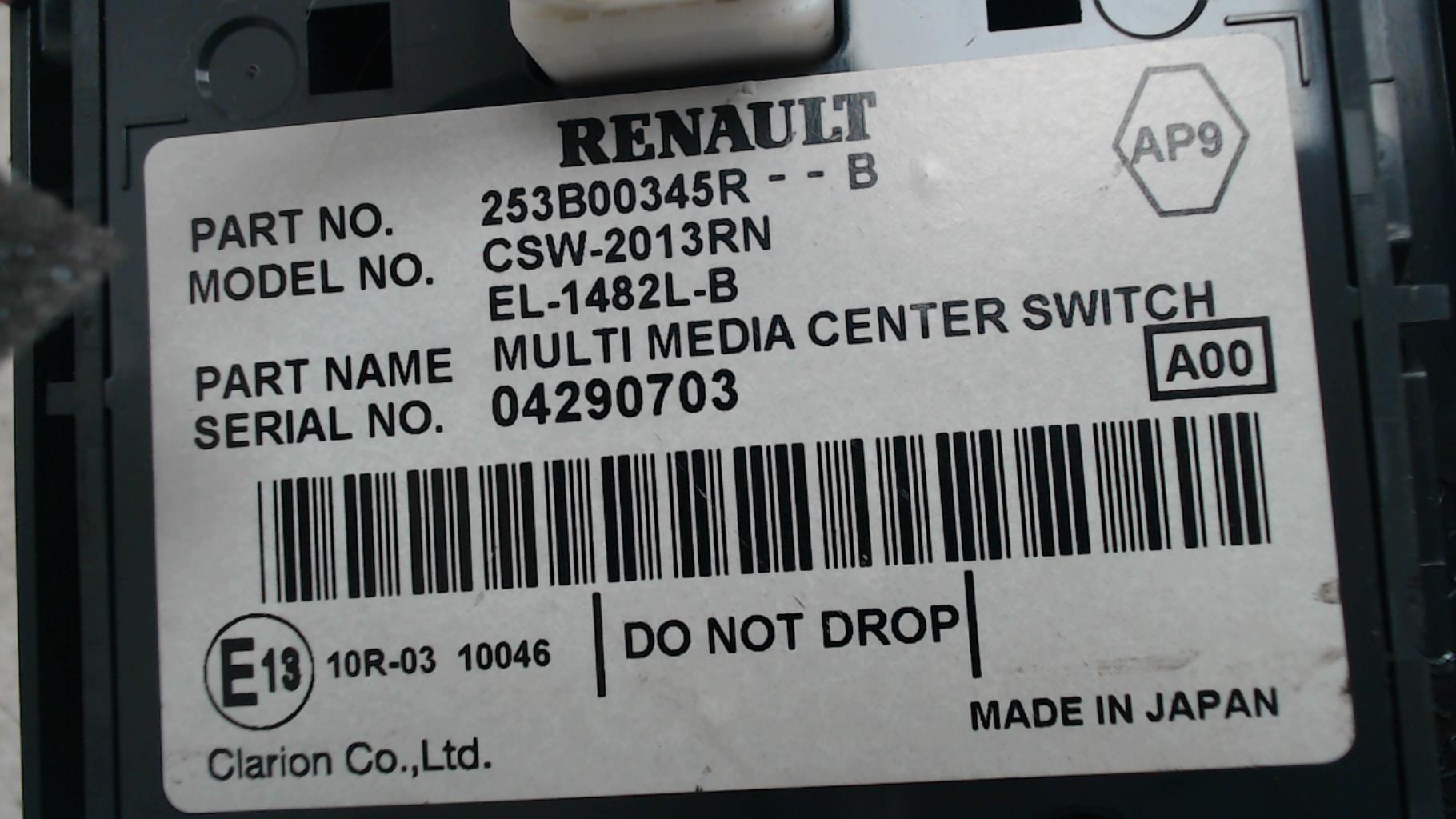 Commande GPS RENAULT MEGANE 3 PHASE 2 Diesel - 1