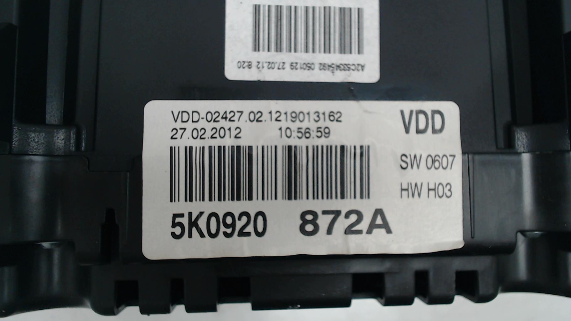 Compteur VOLKSWAGEN GOLF 6 Diesel - 1