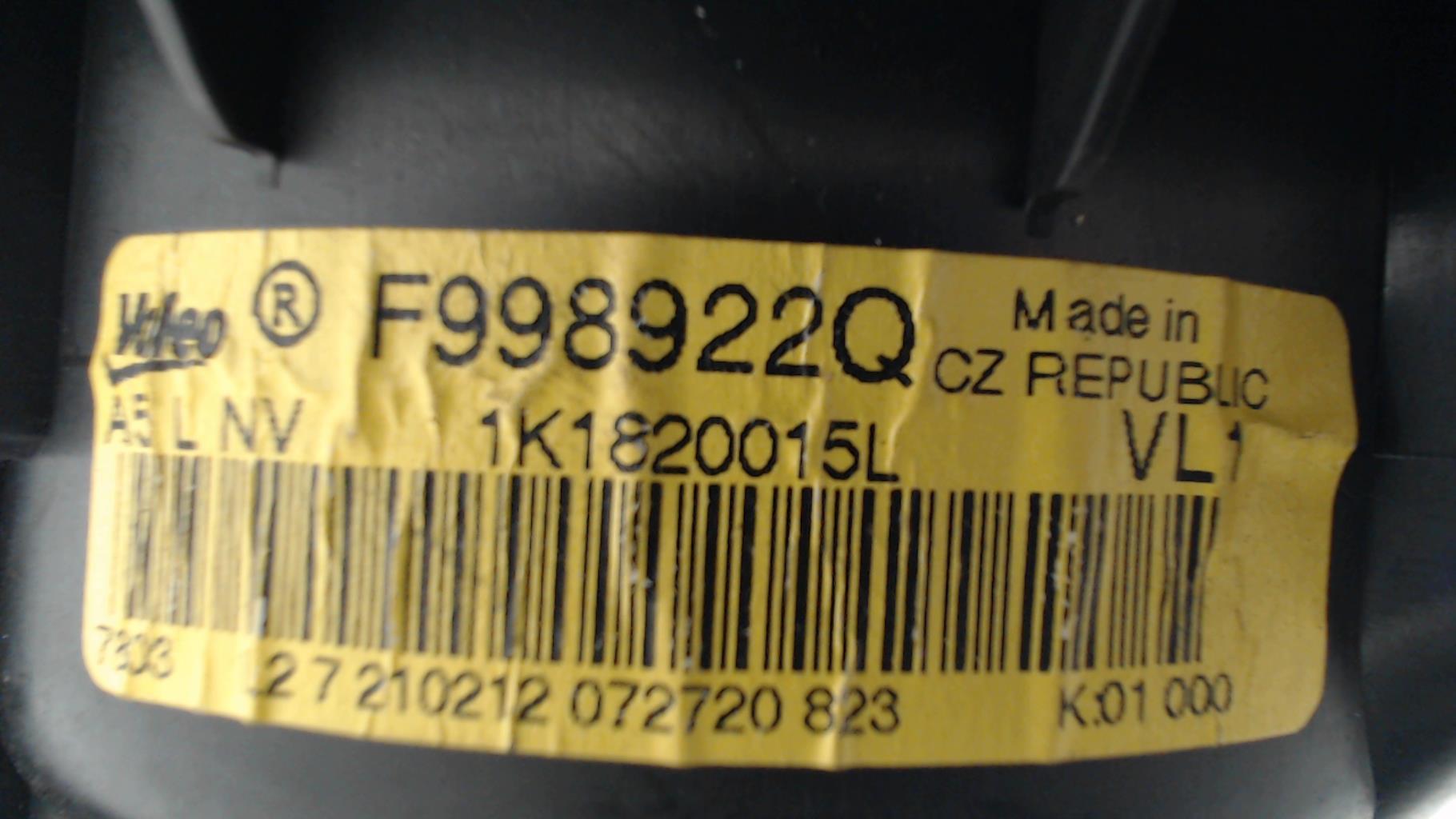 Ventilateur chauffage VOLKSWAGEN GOLF 6 Diesel - 1