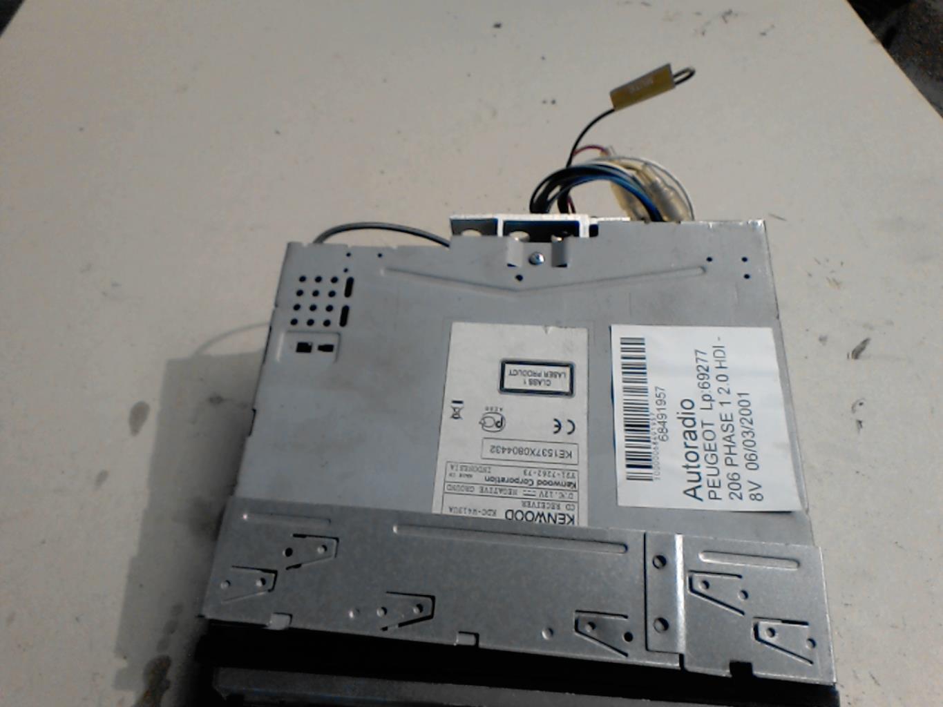 Autoradio PEUGEOT 206 PHASE 1 Diesel - 1