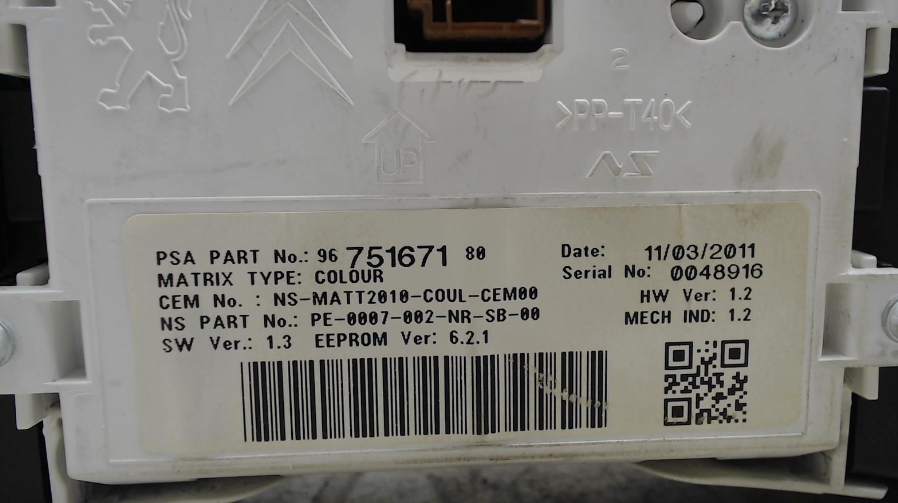 Compteur PEUGEOT 508 1 PHASE 1 Diesel - 1