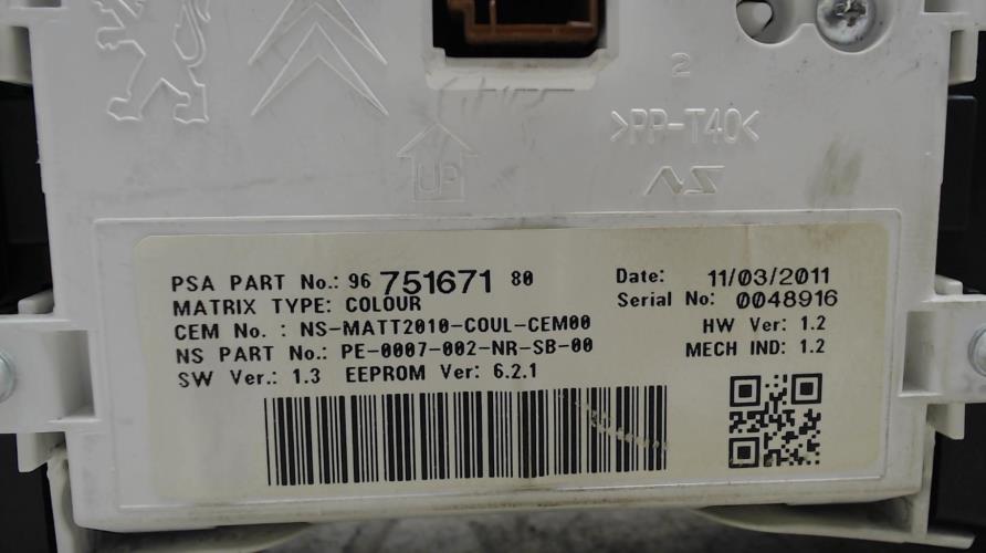 Compteur - PEUGEOT 508 1...