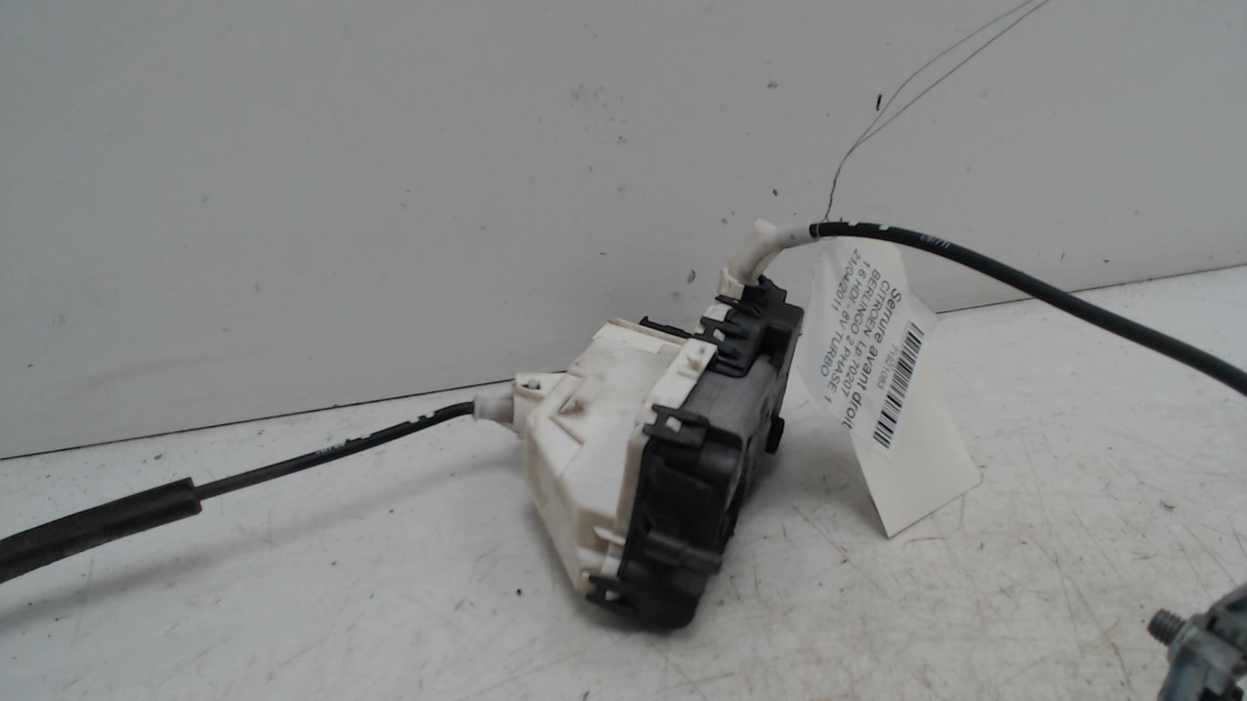 Serrure avant droit CITROEN BERLINGO 2 PHASE 1 Diesel - 1