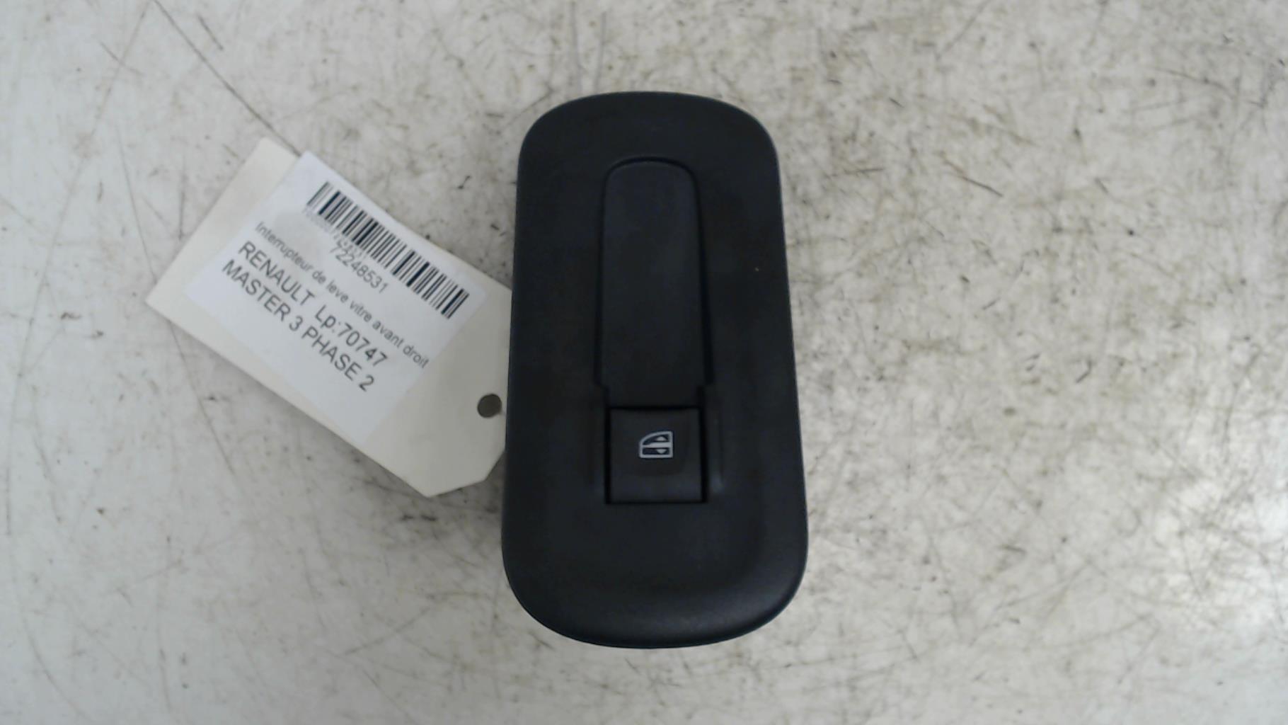 Interrupteur de leve vitre avant droit RENAULT MASTER 3 PHASE 2  - 1