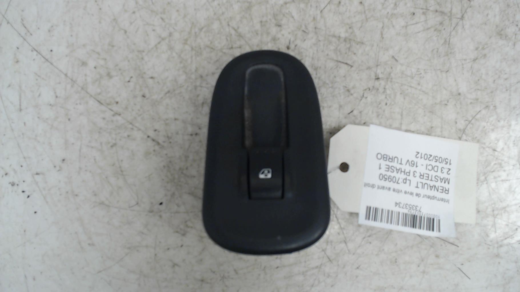 Interrupteur de leve vitre avant droit RENAULT MASTER 3 PHASE 1  - 1