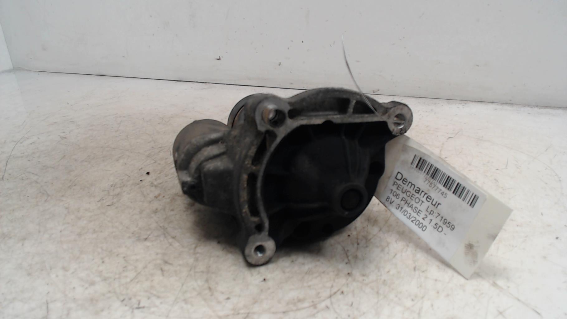 Demarreur PEUGEOT 106 PHASE 2 Diesel - 1