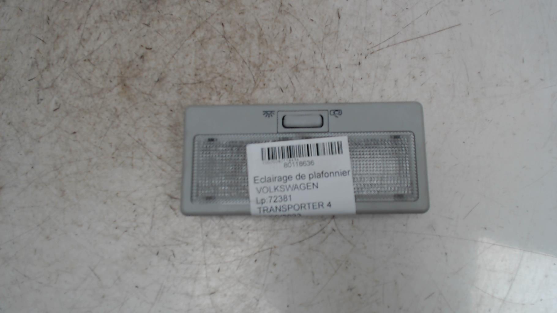 Eclairage de plafonnier VOLKSWAGEN TRANSPORTER 4  - 1