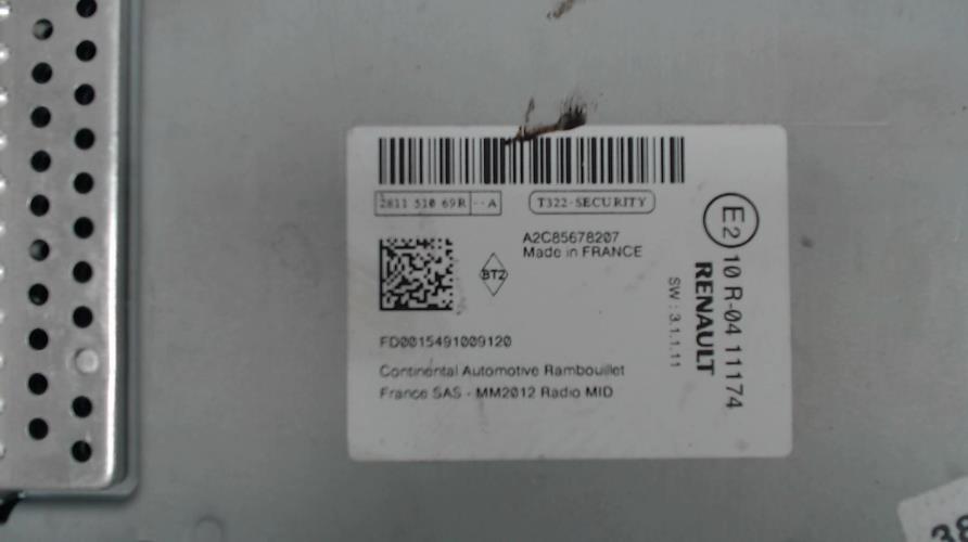 Autoradio - RENAULT ZOE 1