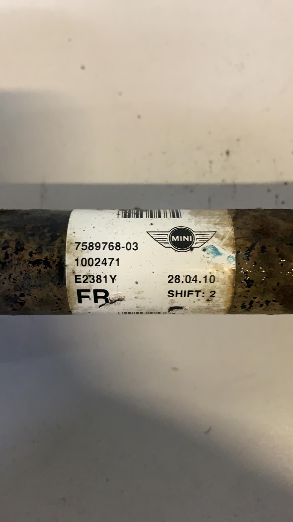 Cardan droit (transmission) MINI MINI 2 R56 PHASE 2 Essence - 1