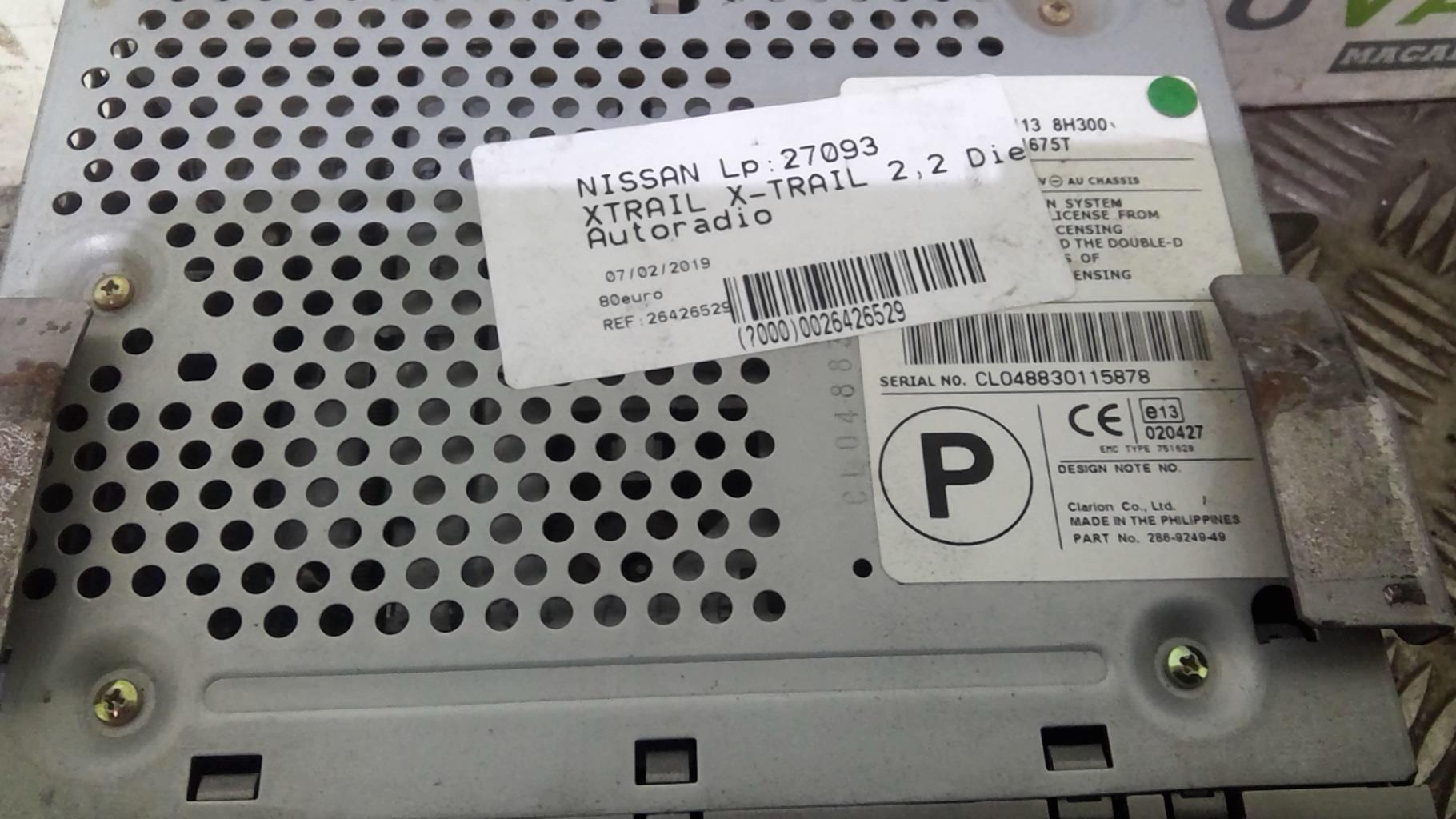 Autoradio NISSAN X-TRAIL 1 PHASE 1 Diésel - 1