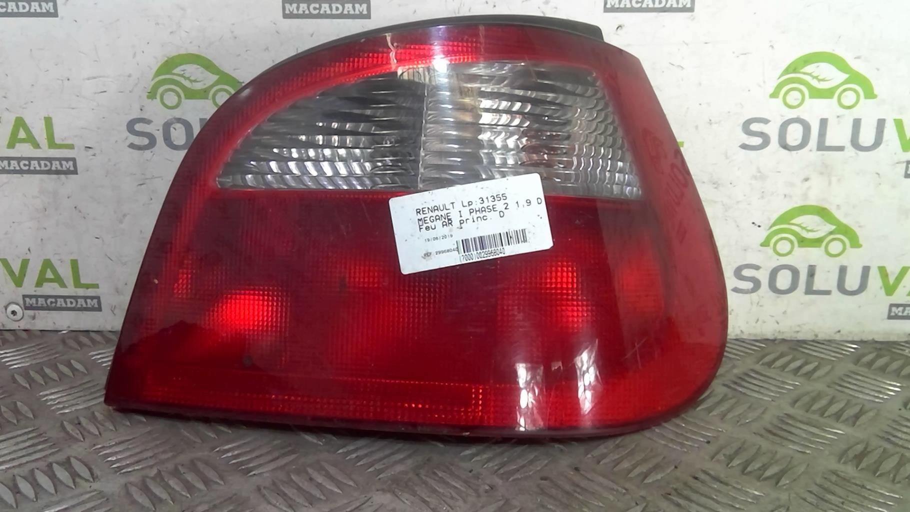 Fanale posteriore principale destro (luci) RENAULT MEGANE 1 PHASE 2 Diésel - 1