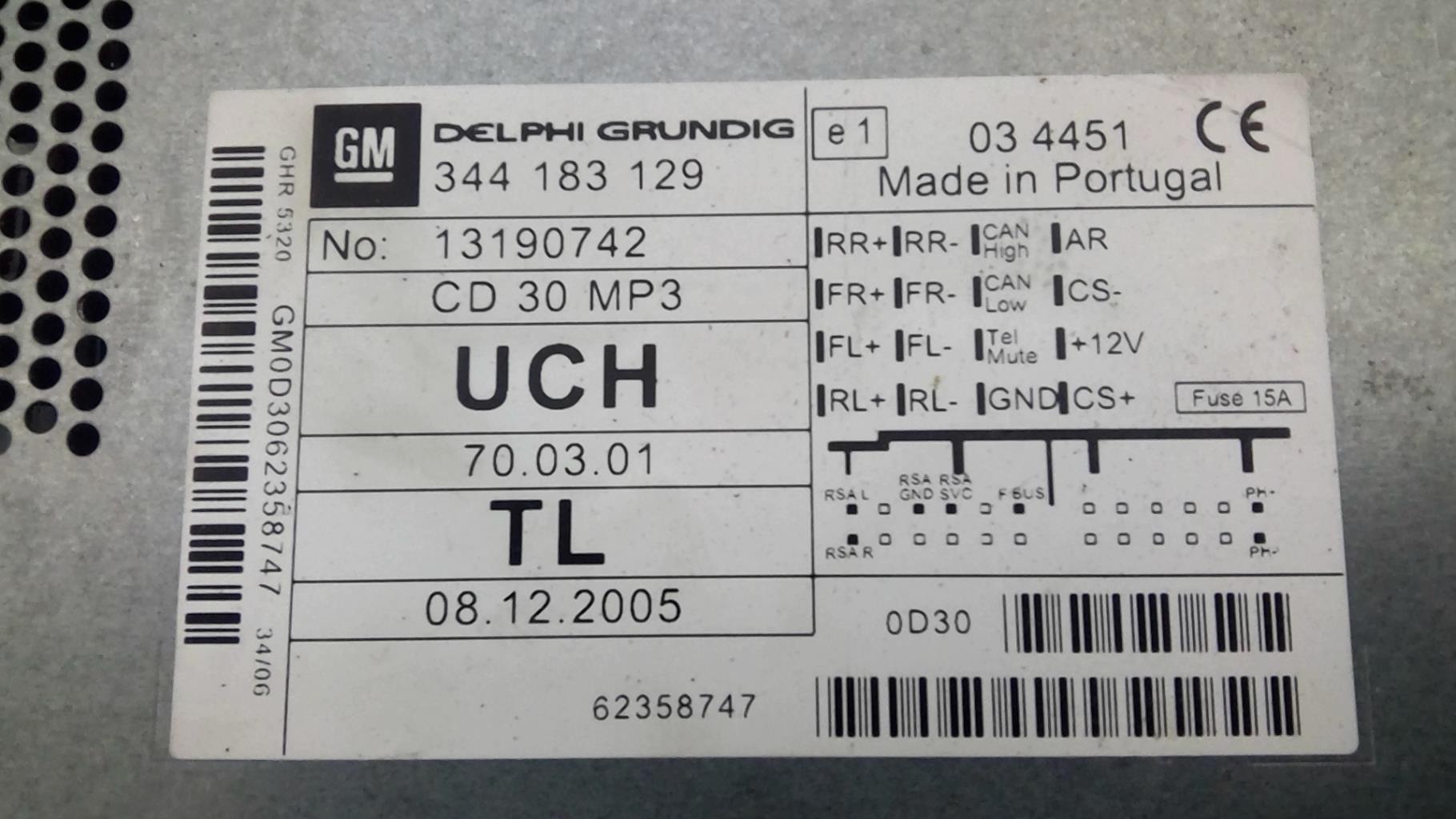 Autoradio OPEL ZAFIRA B PHASE 2 Diésel - 1