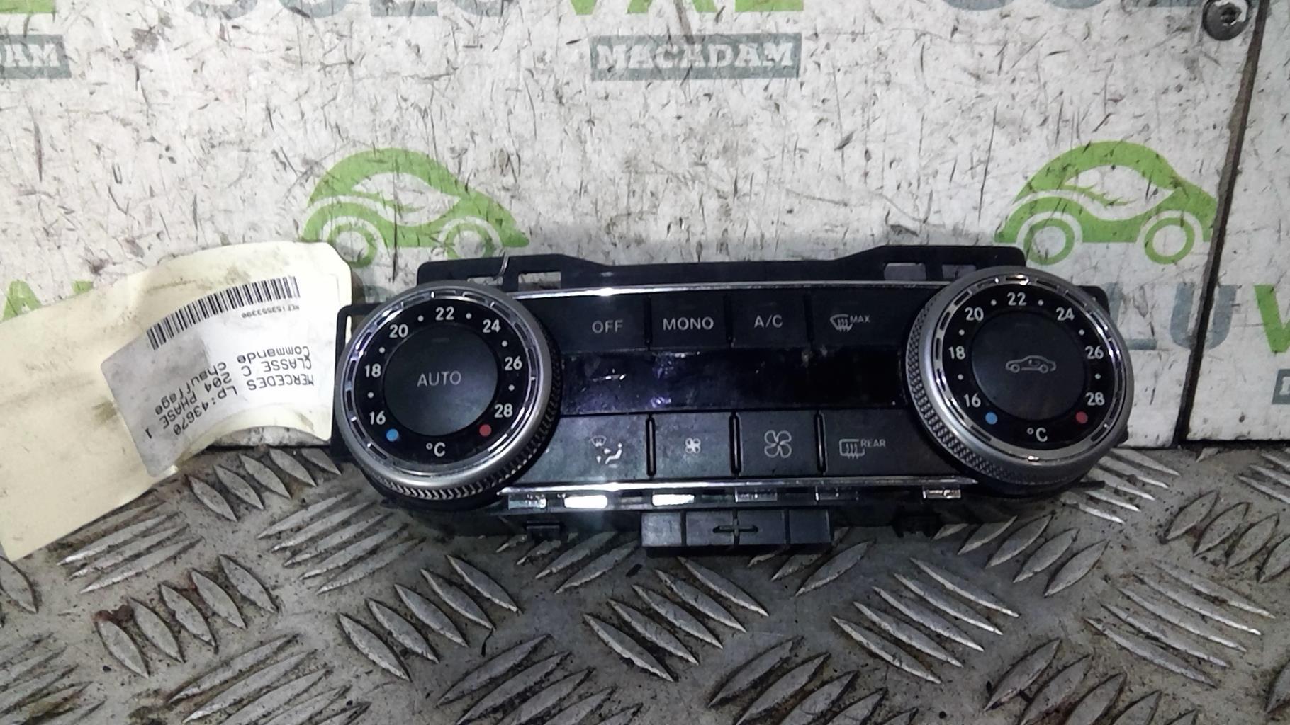 Commande chauffage MERCEDES CLASSE C 204 PHASE 1 Diesel - 1
