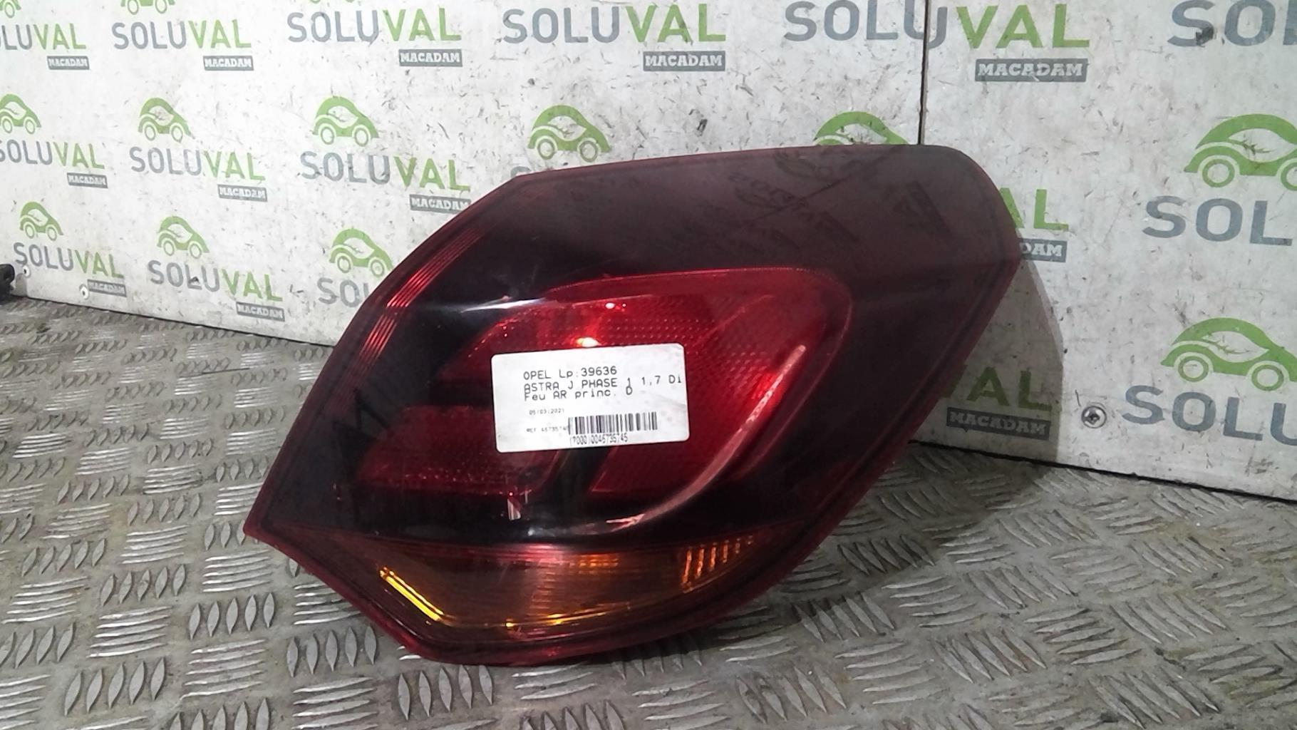 Fanale posteriore principale destro (luci) OPEL ASTRA J PHASE 1 Diésel - 1