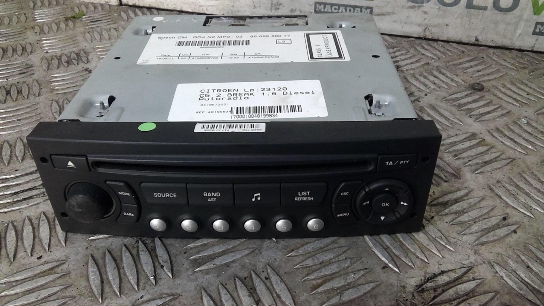 Autoradio CITROEN C5 2 BREAK Diesel - 1