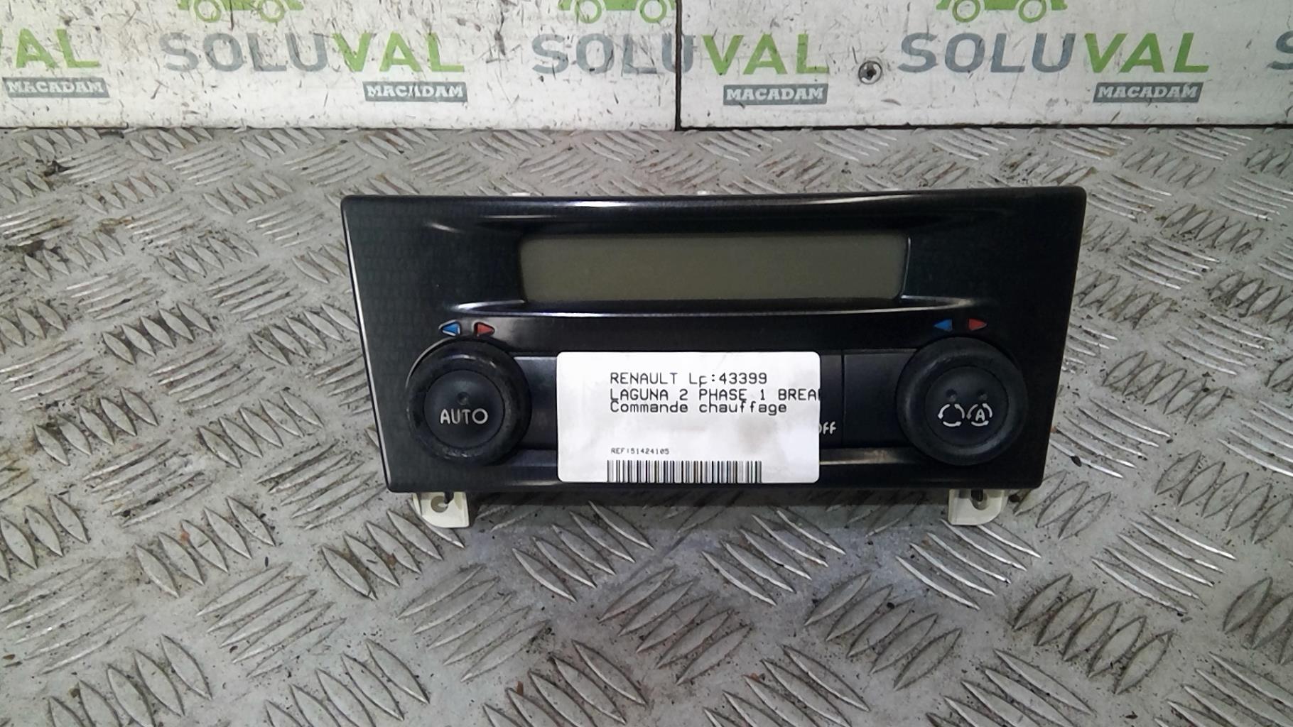 Commande chauffage RENAULT LAGUNA 2 PHASE 1 BREAK Diesel - 1