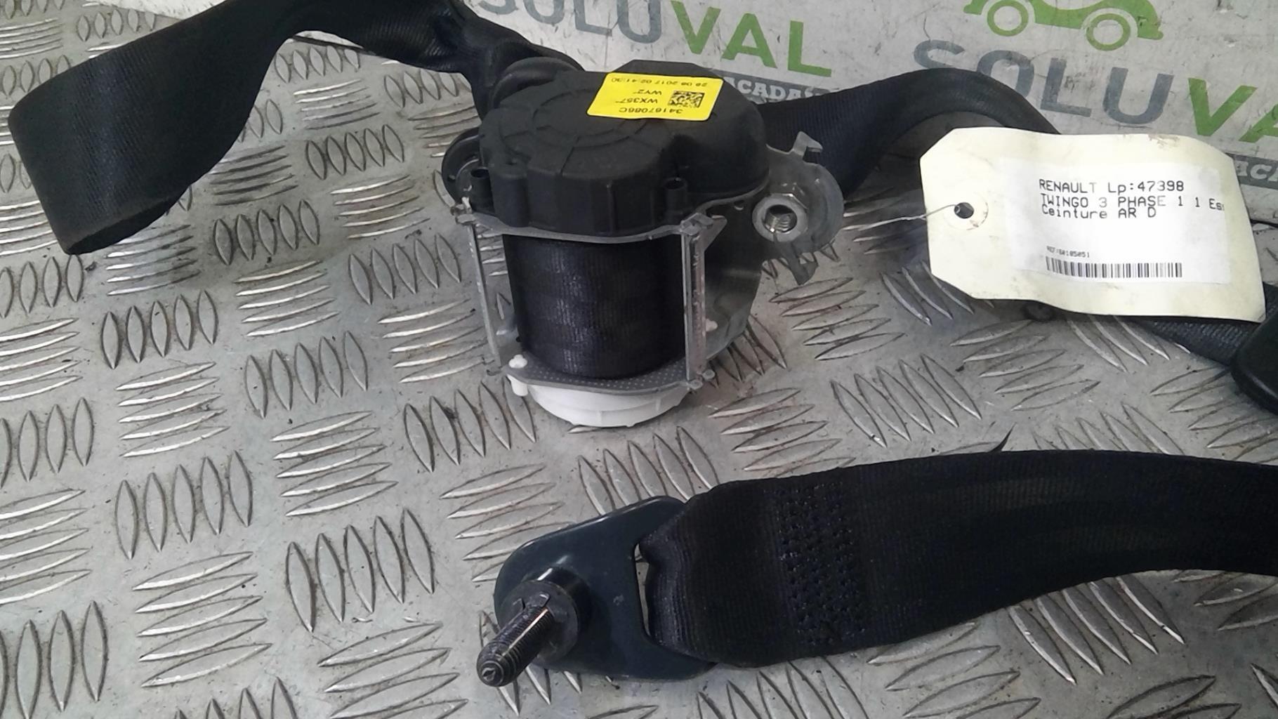 Cintura di sicurezza posteriore destra RENAULT TWINGO 3 PHASE 1 Gasolina - 1