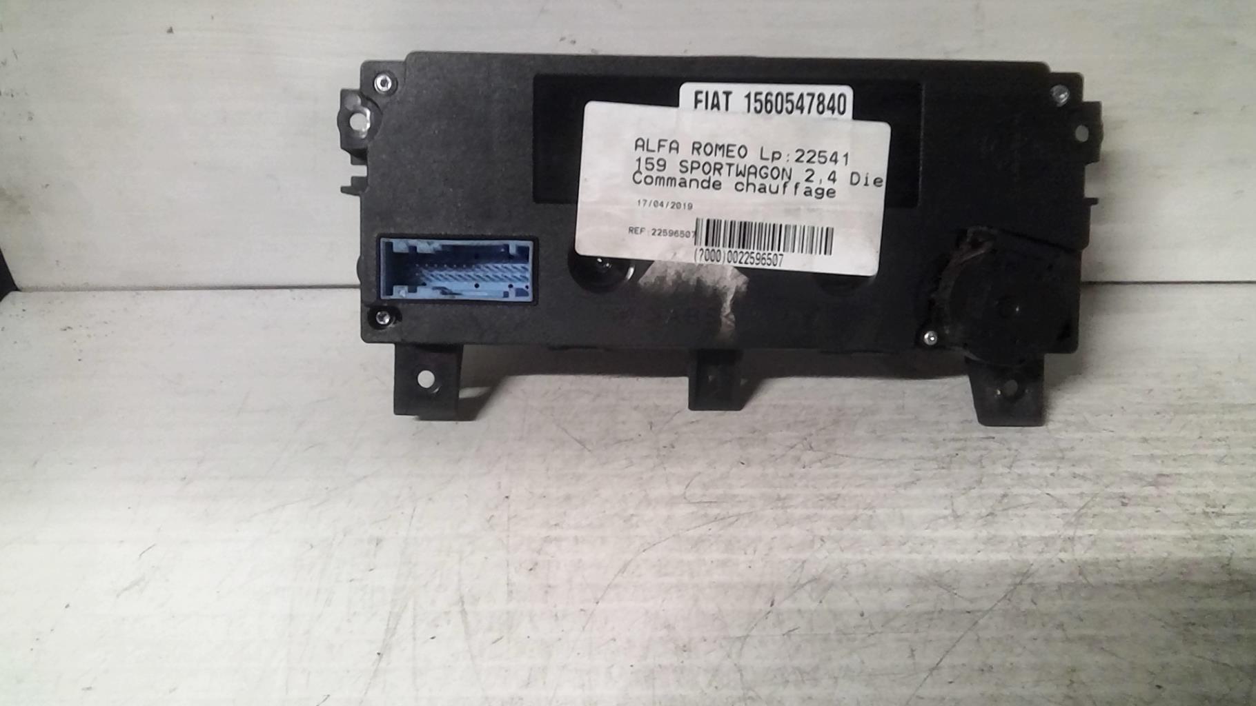 Commande chauffage ALFA ROMEO 159 BREAK Diesel - 1