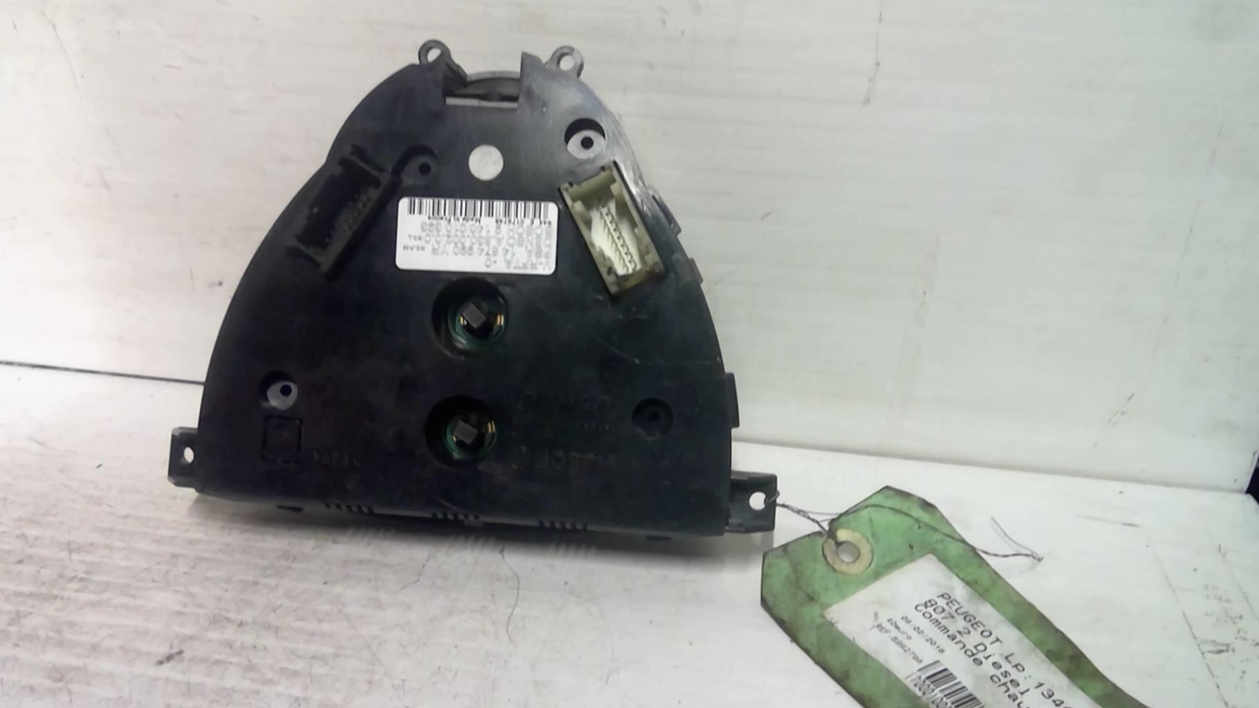 Commande chauffage PEUGEOT 807 Diesel - 1