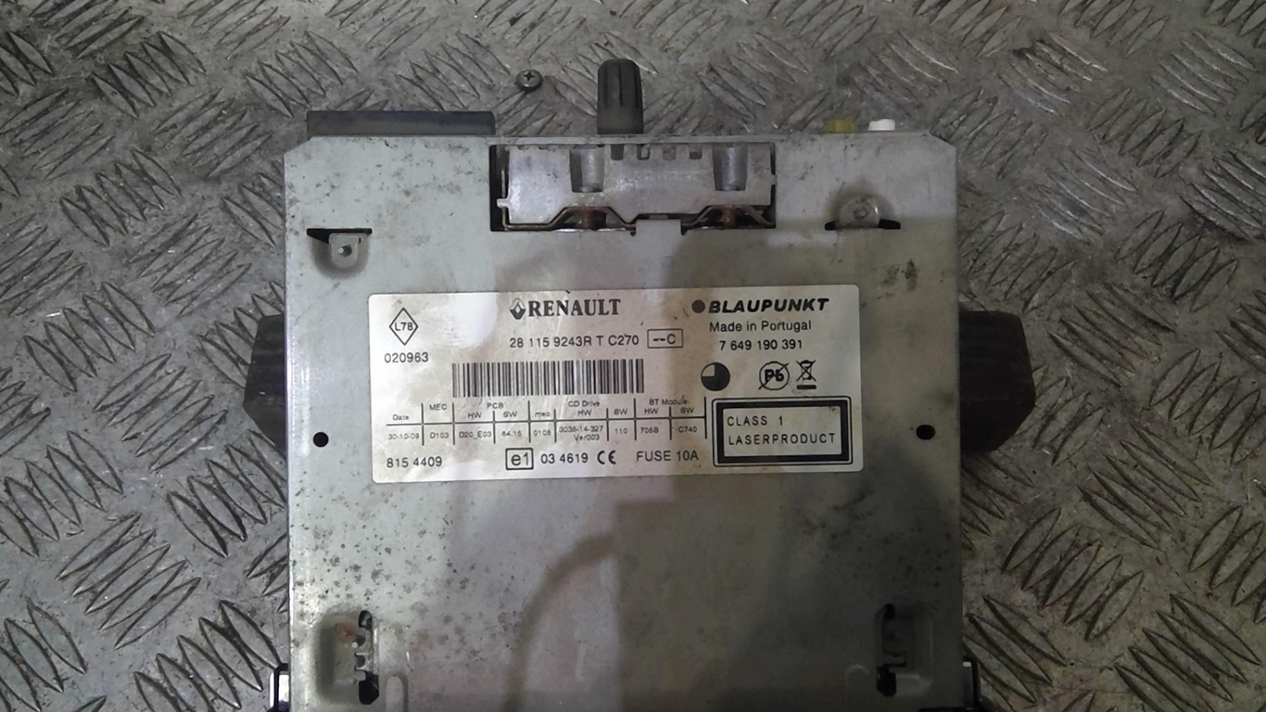 Autoradio originale RENAULT GRAND SCENIC 3 PHASE 1  - 1