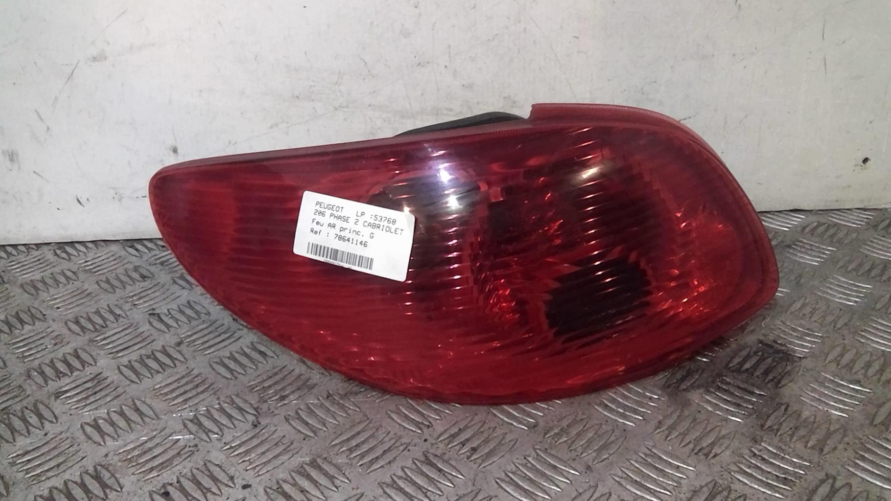 Fanale posteriore principale sinistro (luci) PEUGEOT 206 PHASE 2 CABRIOLET Diésel - 1