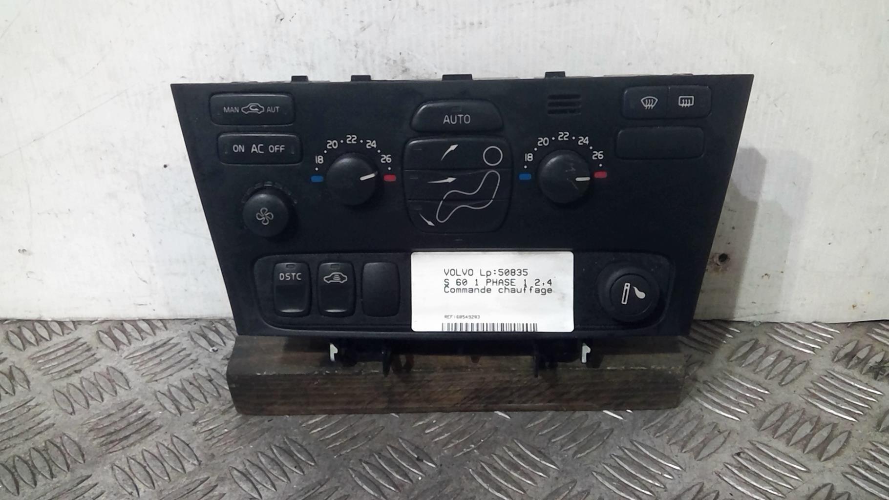 Commande chauffage VOLVO S 60 1 PHASE 1 Diesel - 1
