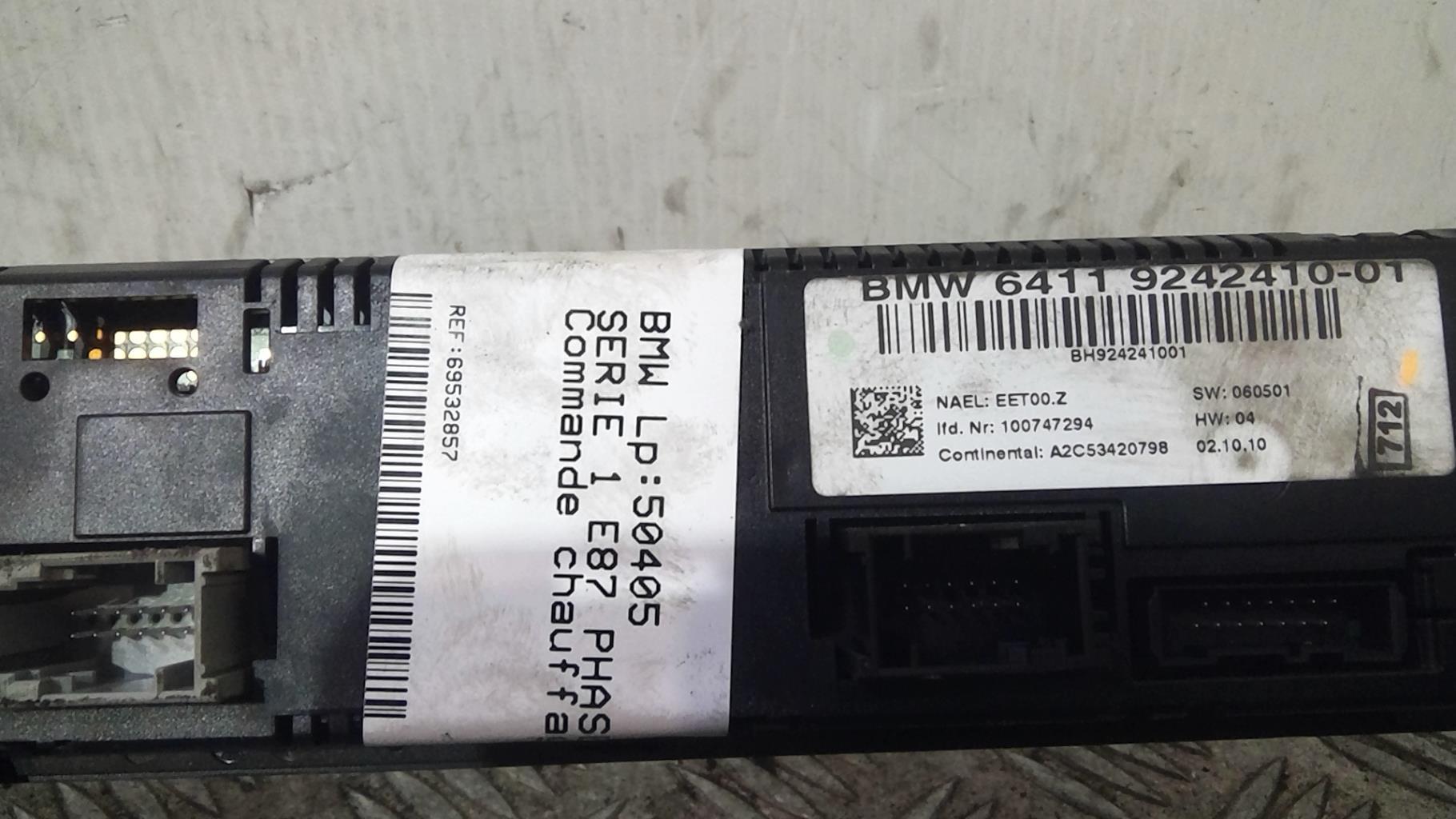 Commande chauffage BMW SERIE 1 E87 PHASE 2 Diesel - 1