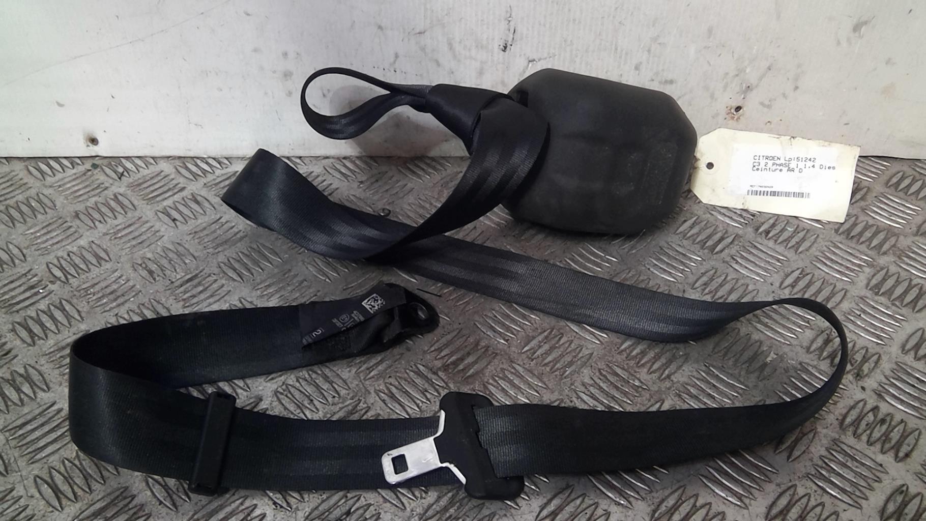 Cintura di sicurezza posteriore destra CITROEN C3 2 PHASE 1 Diésel - 1