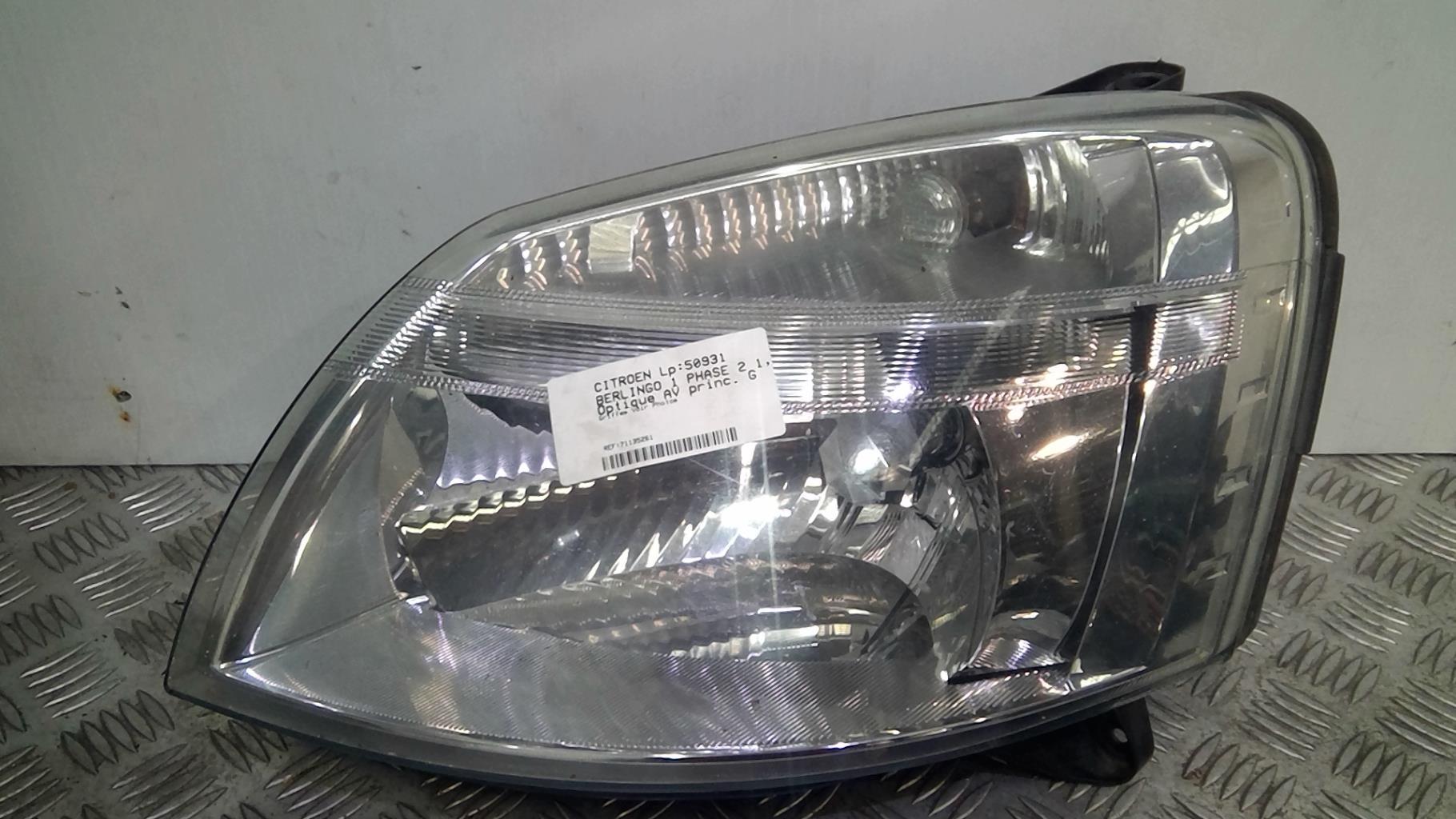 Gruppo ottico anteriore principale sinistro (luci)(faro) CITROEN BERLINGO 1 PHASE 2 Diésel - 1