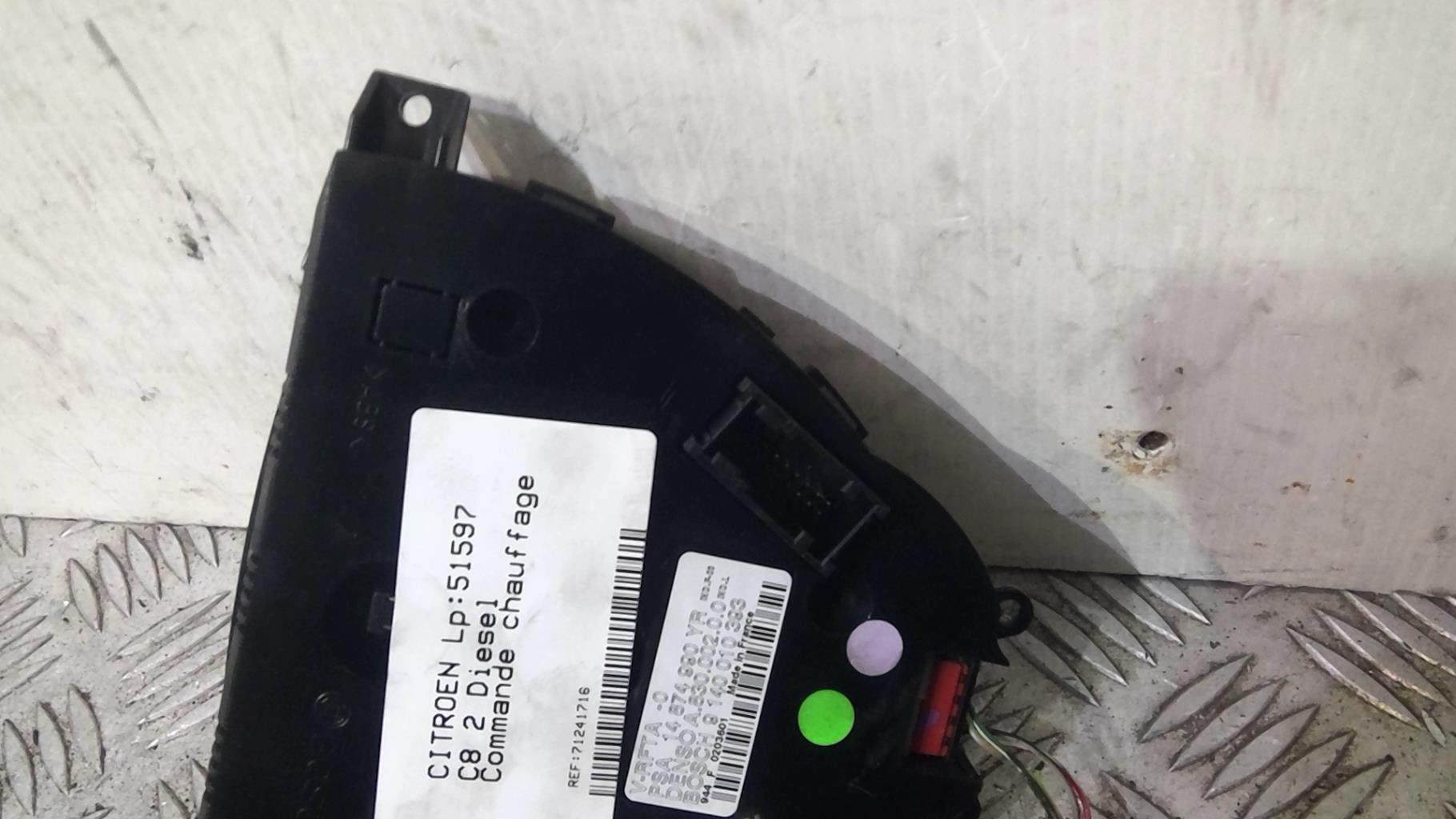 Commande chauffage CITROEN C8 Diesel - 1