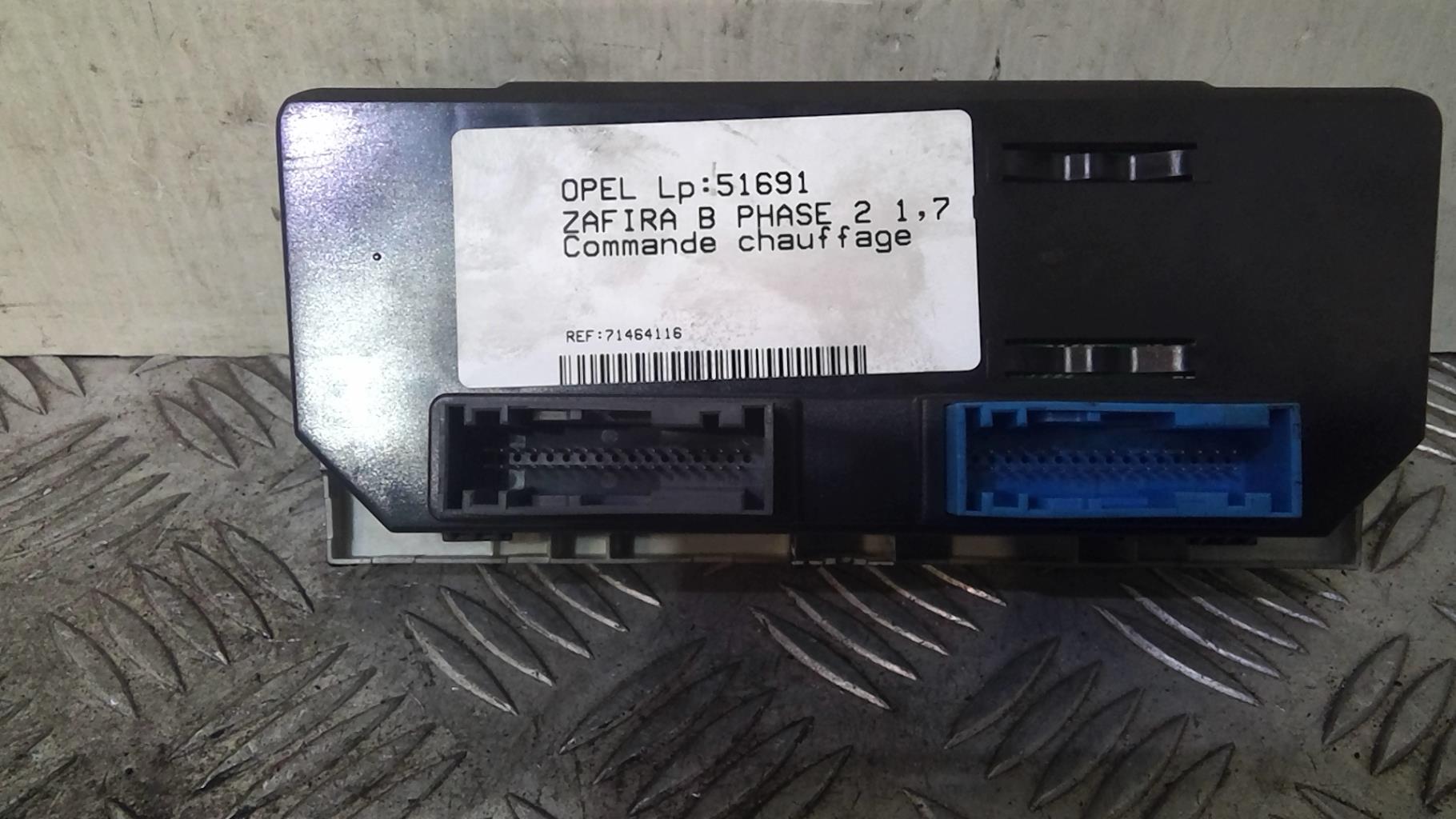 Commande chauffage OPEL ZAFIRA B PHASE 2 Diesel - 1