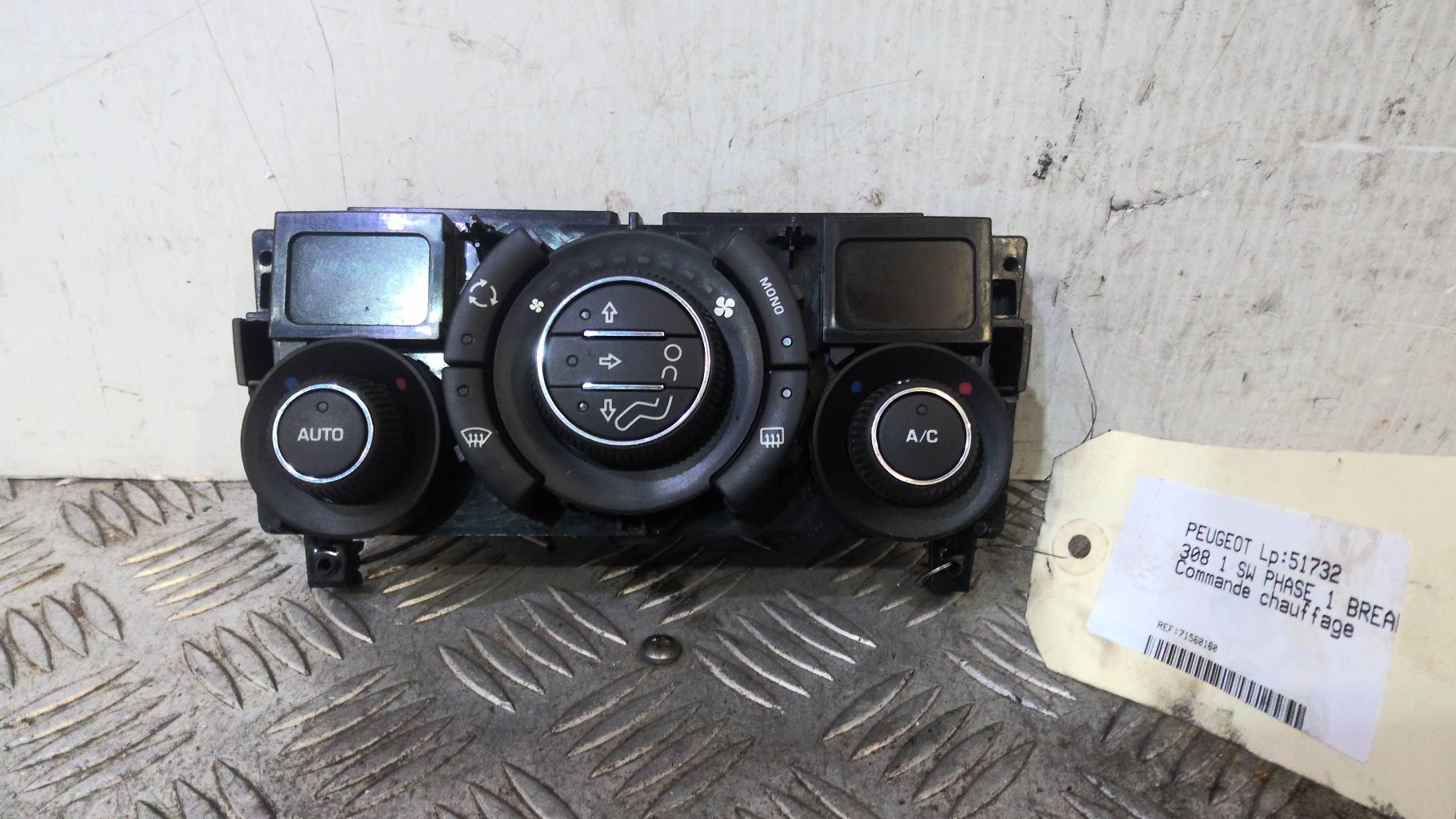 Commande chauffage PEUGEOT 308 1 SW PHASE 1 BREAK  - 1