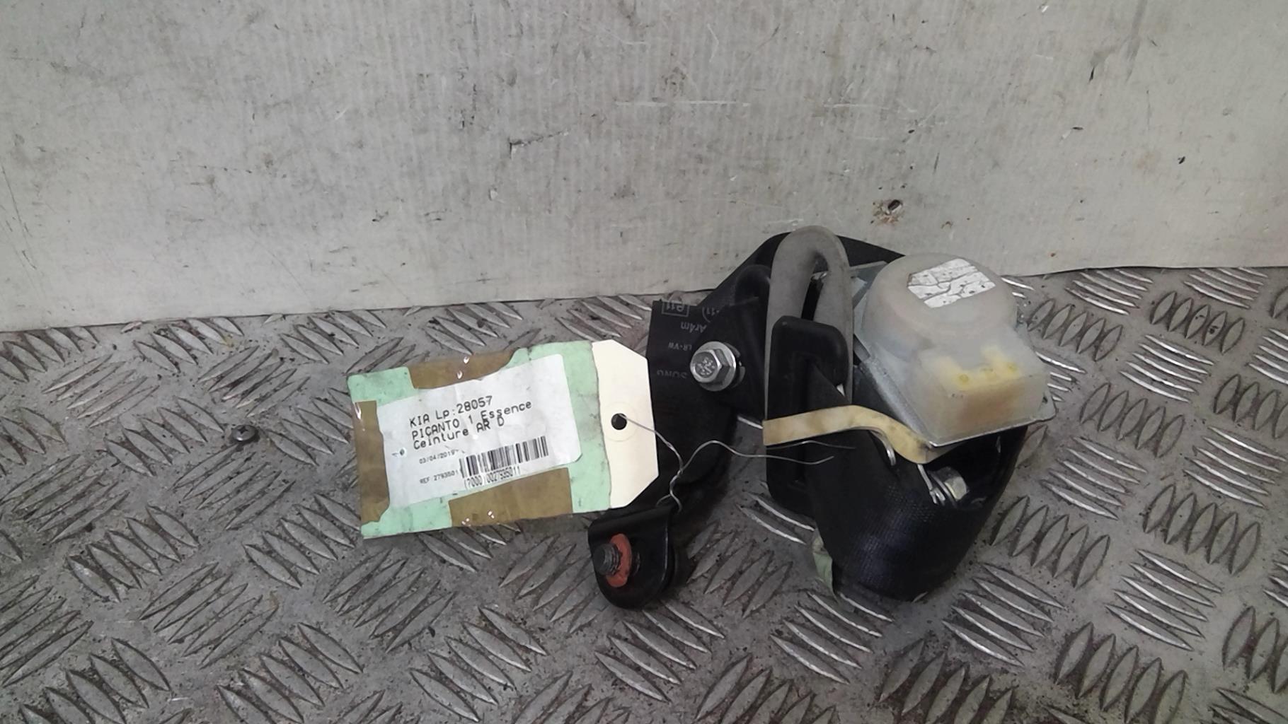 Cintura di sicurezza posteriore destra KIA PICANTO 1 PHASE 2 Gasolina - 1