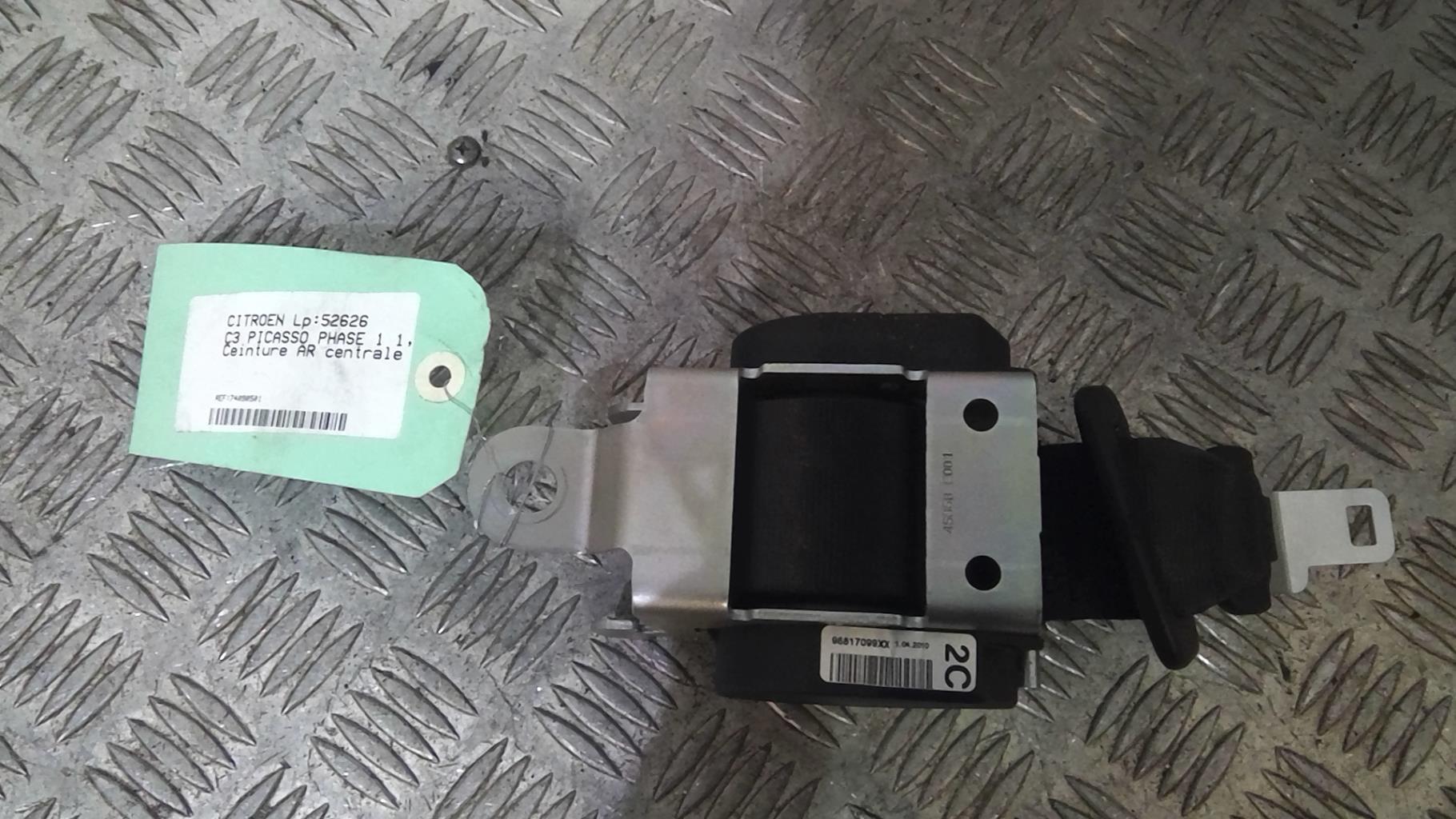 Ceinture arriere centrale CITROEN C3 PICASSO PHASE 1 Diesel - 1